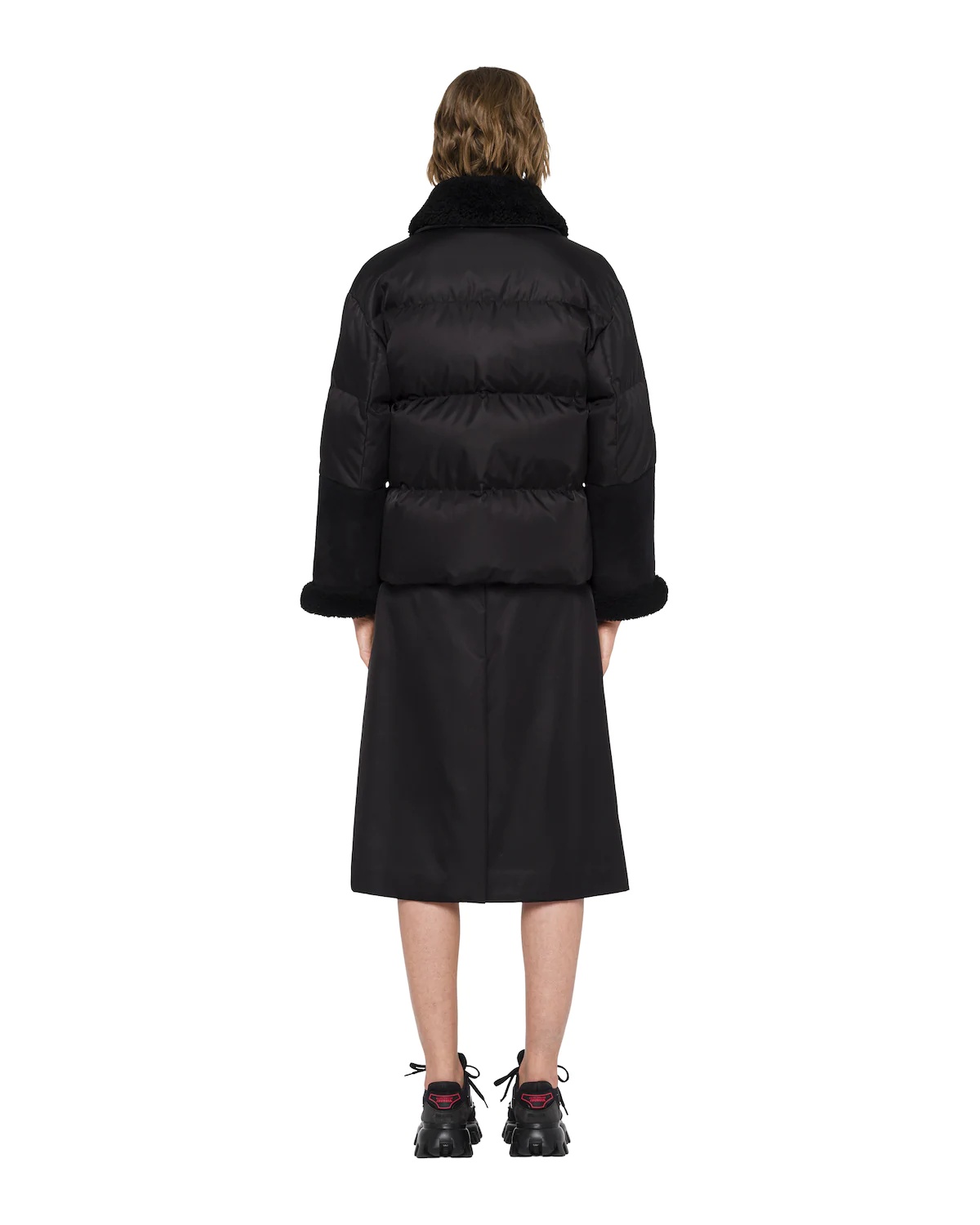 Re-Nylon gabardine puffer jacket - 4