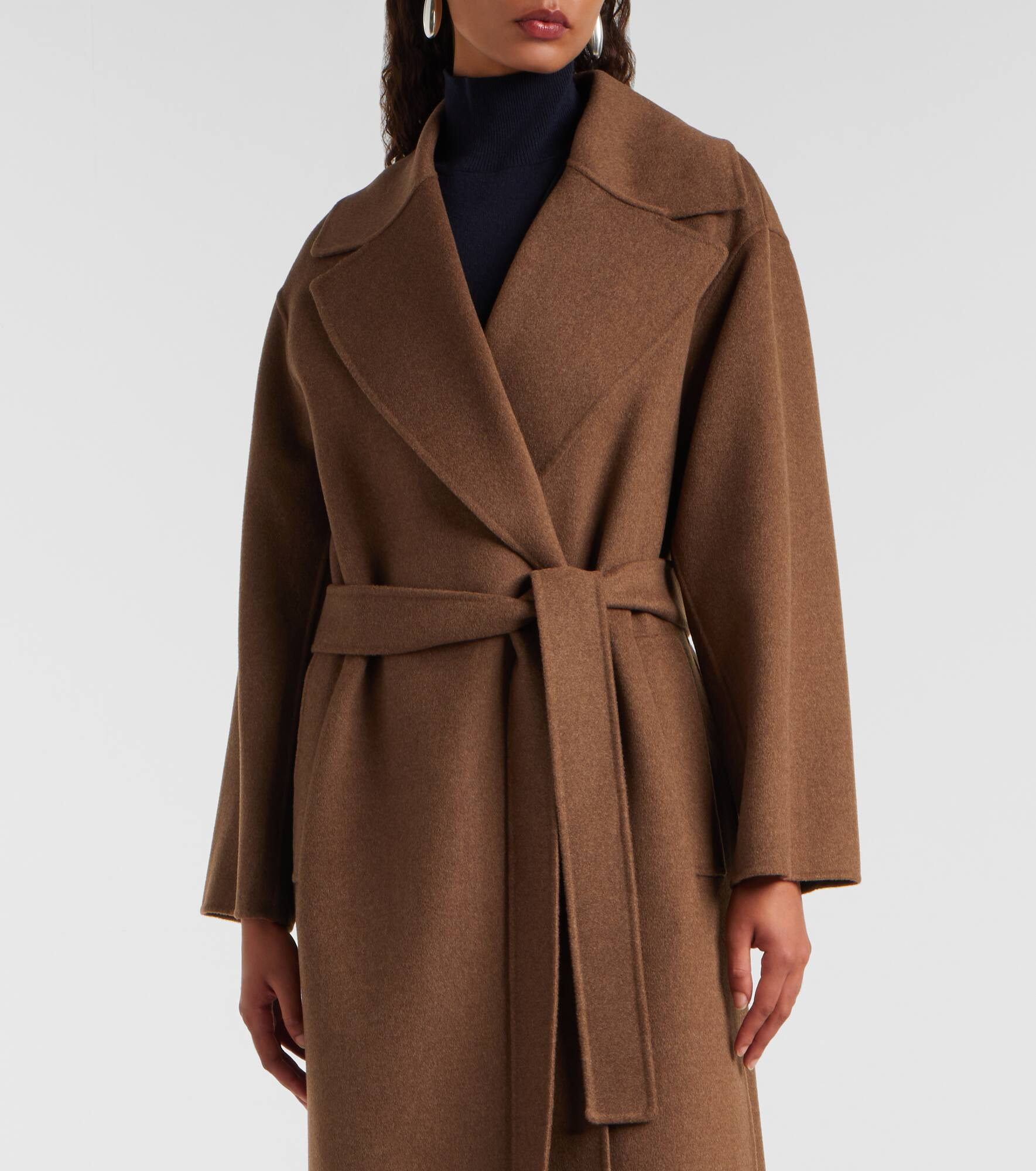 Curoe virgin wool wrap coat - 6