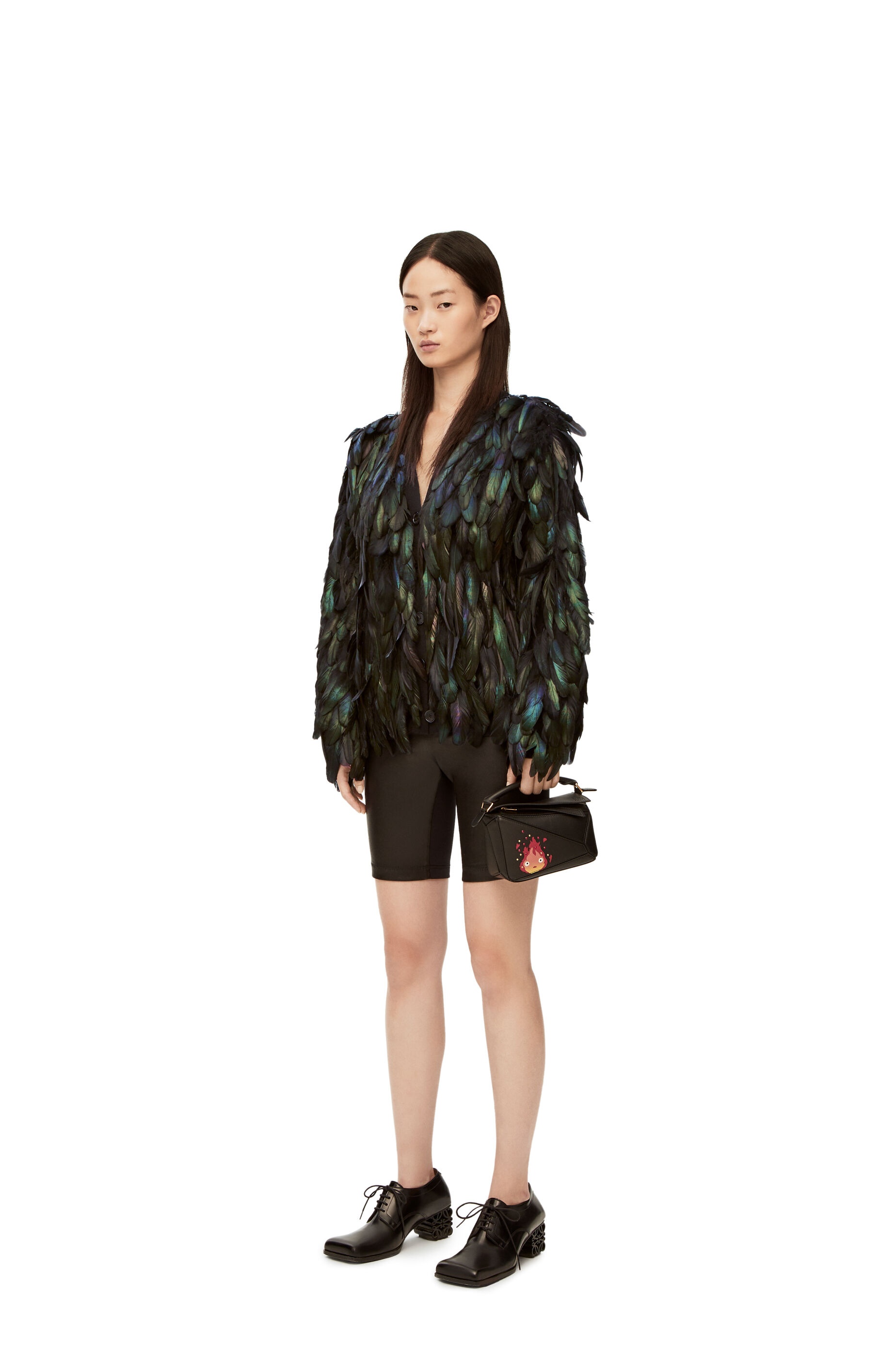 Howl cardigan in wool and feather - 2