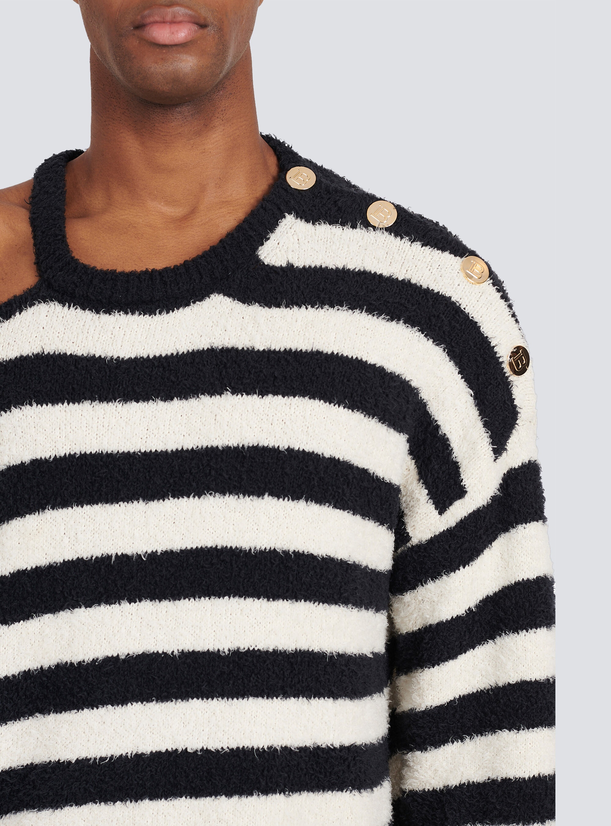 Striped cotton sweater - 9