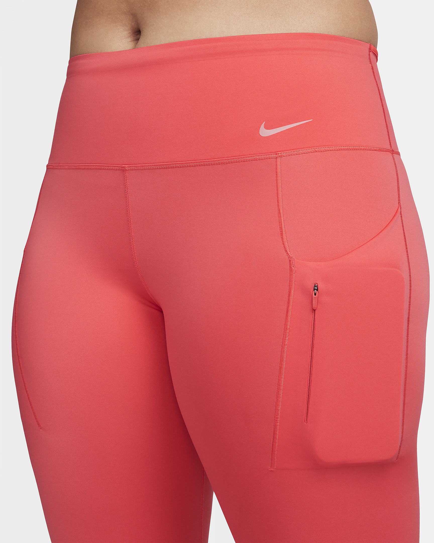 Nike Go Women's Firm-Support Mid-Rise Full-Length Leggings with Pockets - 9