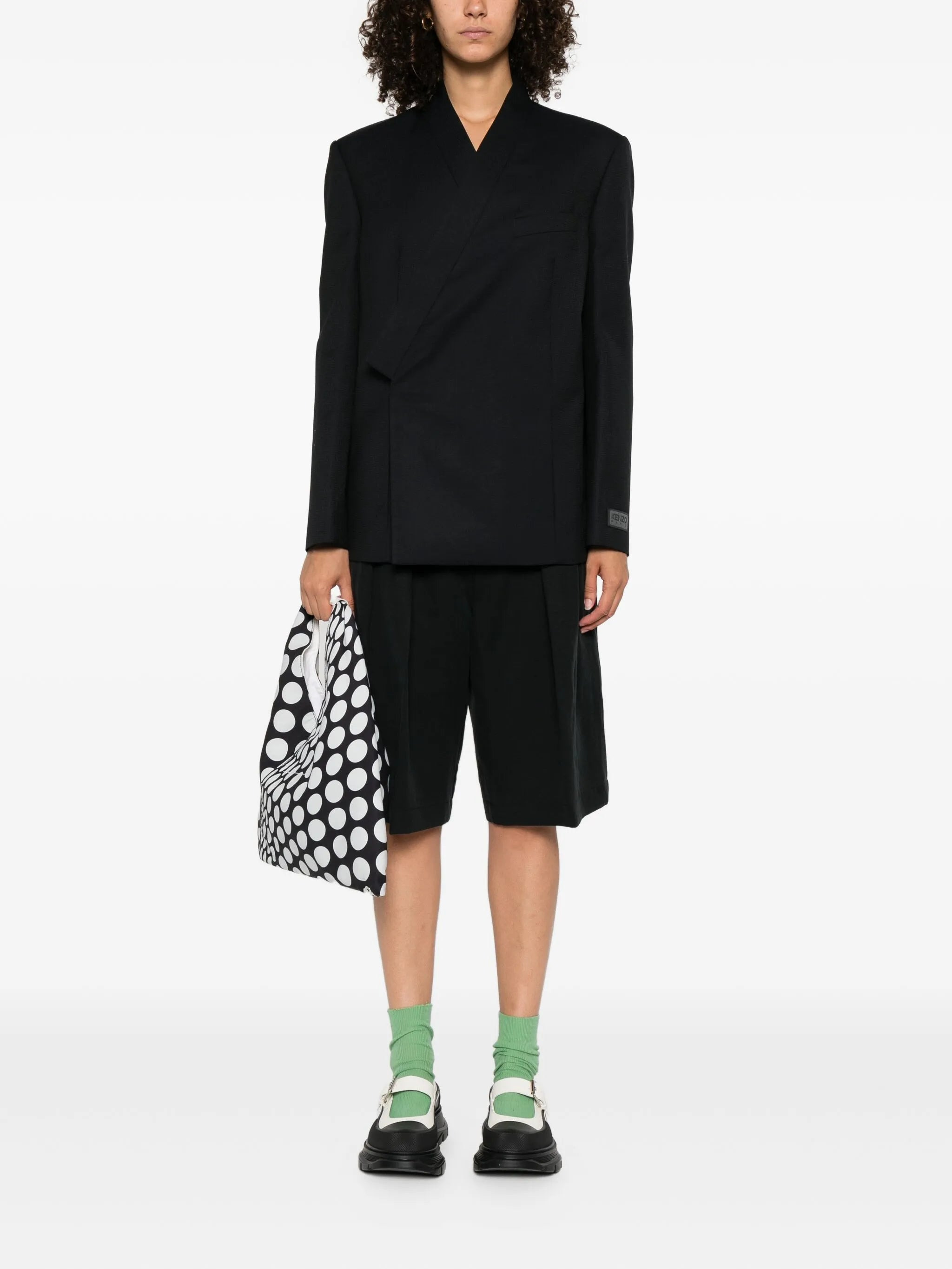 Kenzo Asymmetric Wrap Jacket - 3