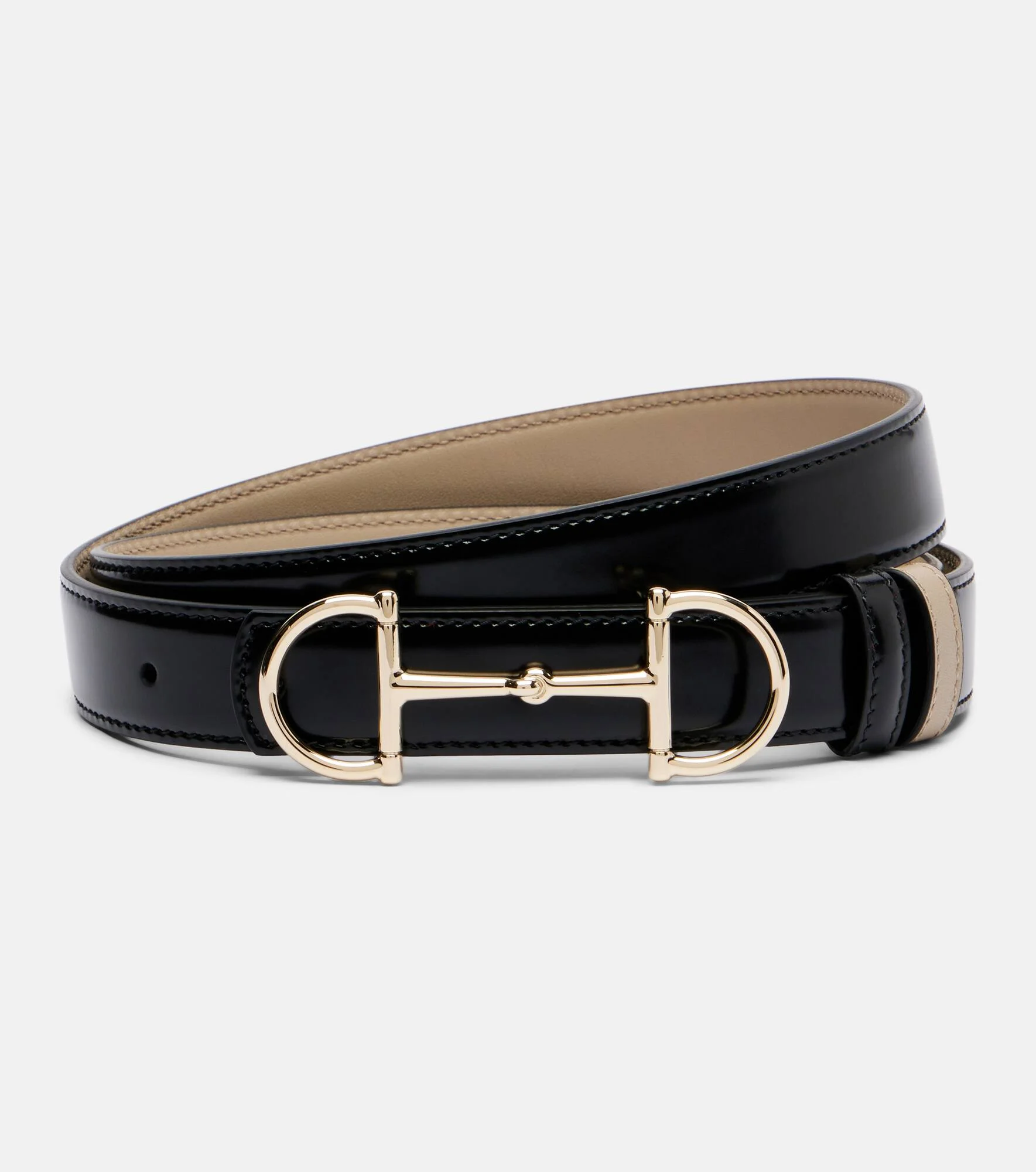 Horsebit reversible leather belt - 1