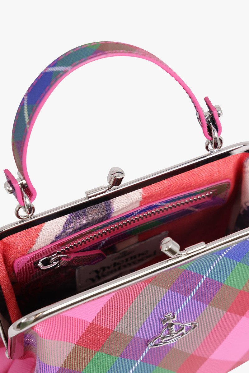 GRANNY PRINT FRAME PURSE | CANDY TARTAN 3