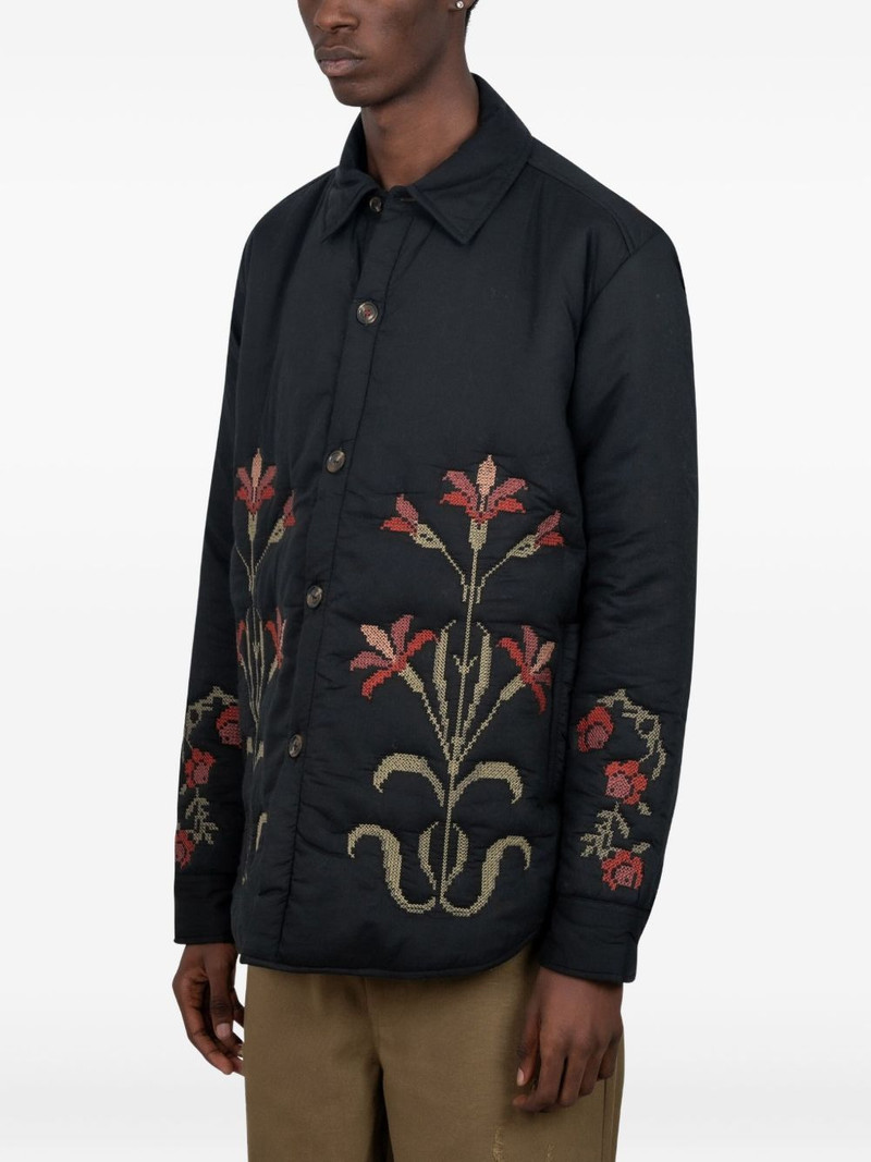 baziszt floral-embroidered padded jacket outlook