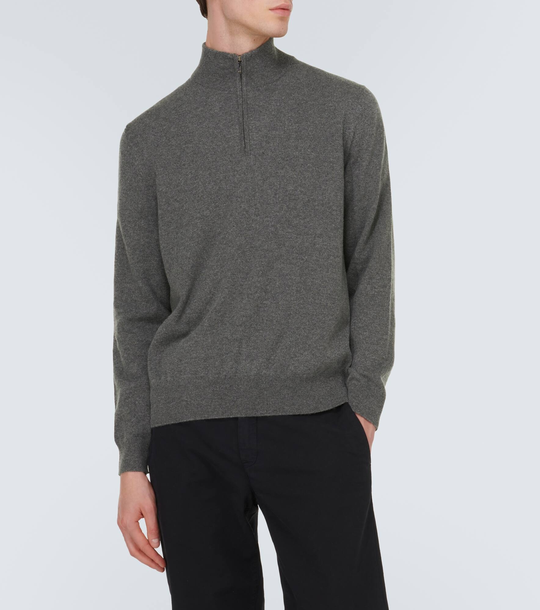 Cashmere half-zip sweater - 3