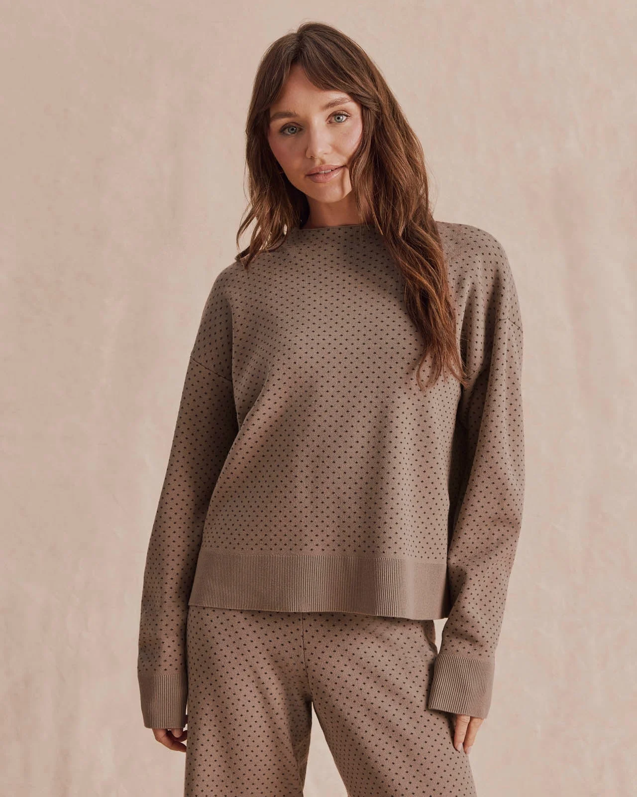 Libby Polka Dot Crewneck Sweater - 1