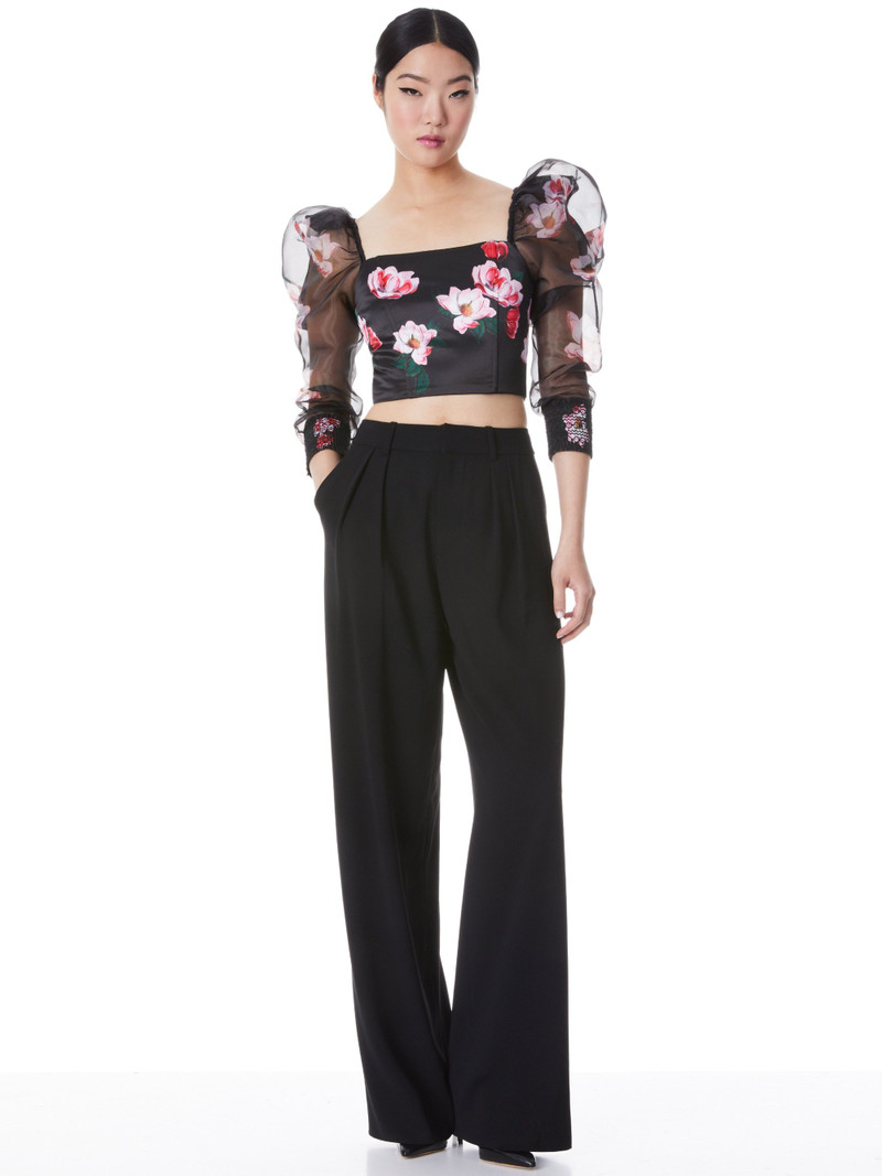 Alice + Olivia BAHARIA BUSTIER CROP TOP outlook