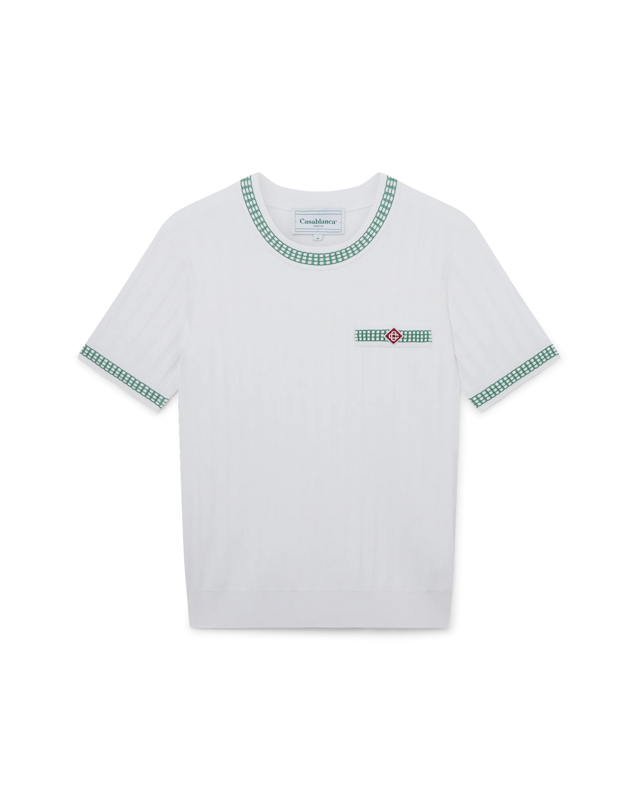 Rib Effect Crew Top - 1