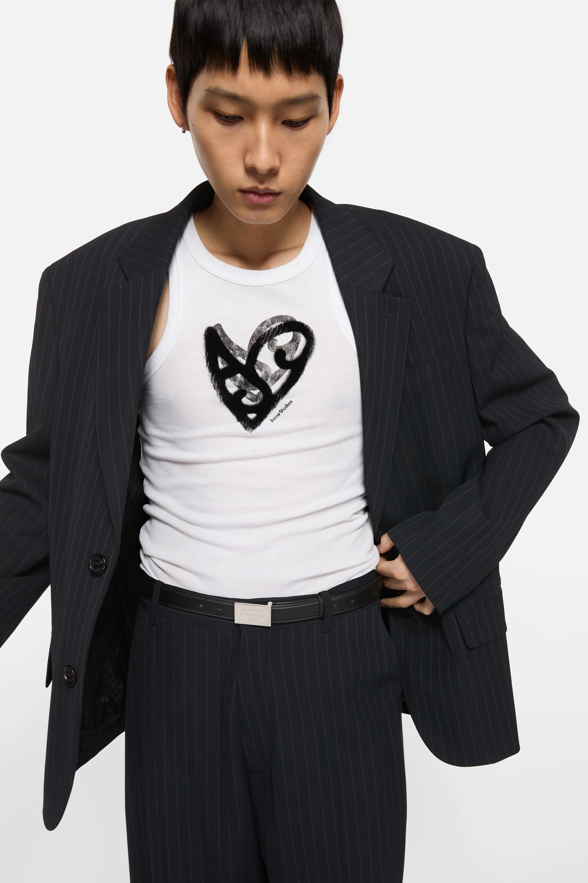 Relaxed fit suit jacket - Navy - 4
