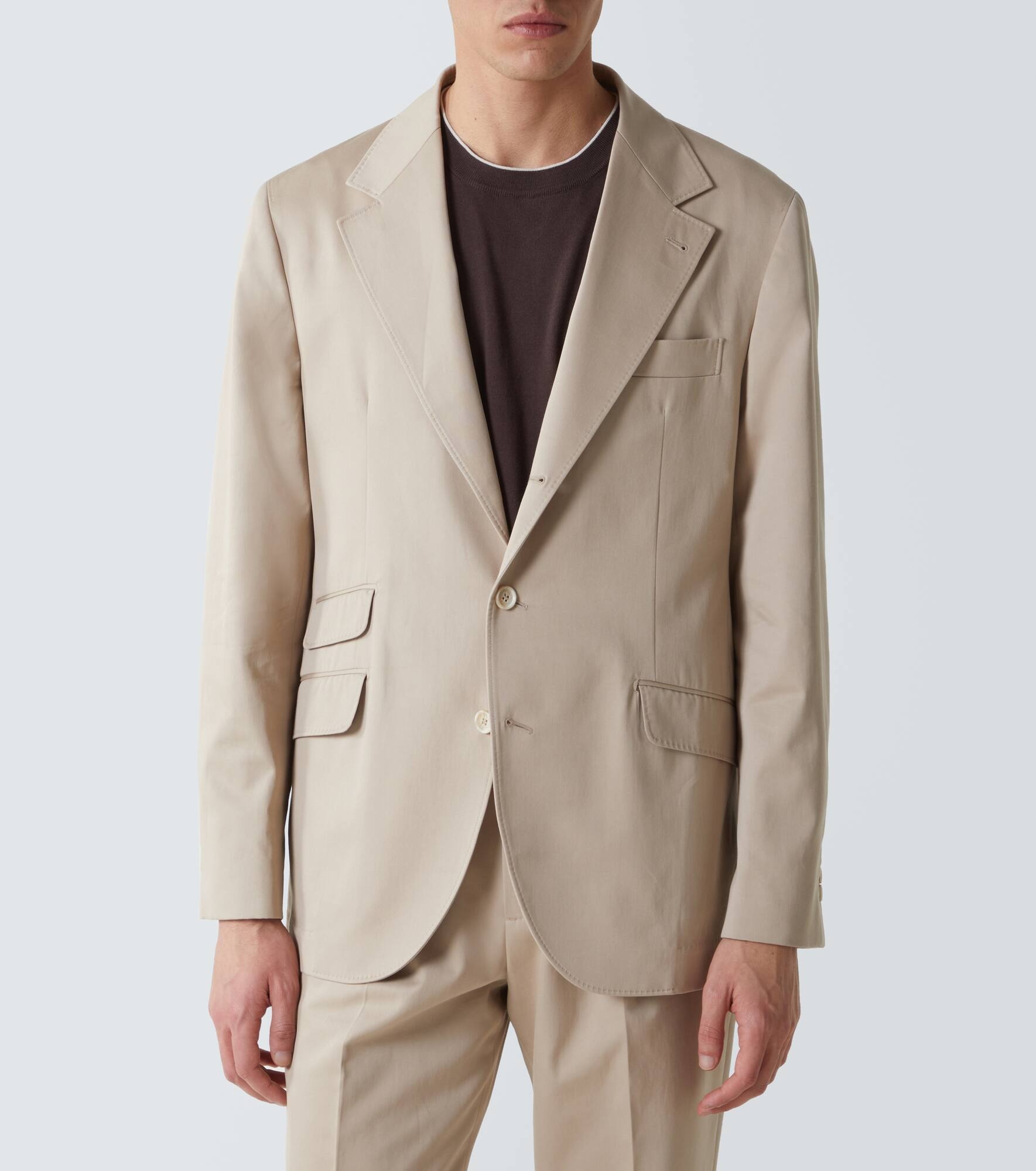 Cotton and cashmere suit - 4