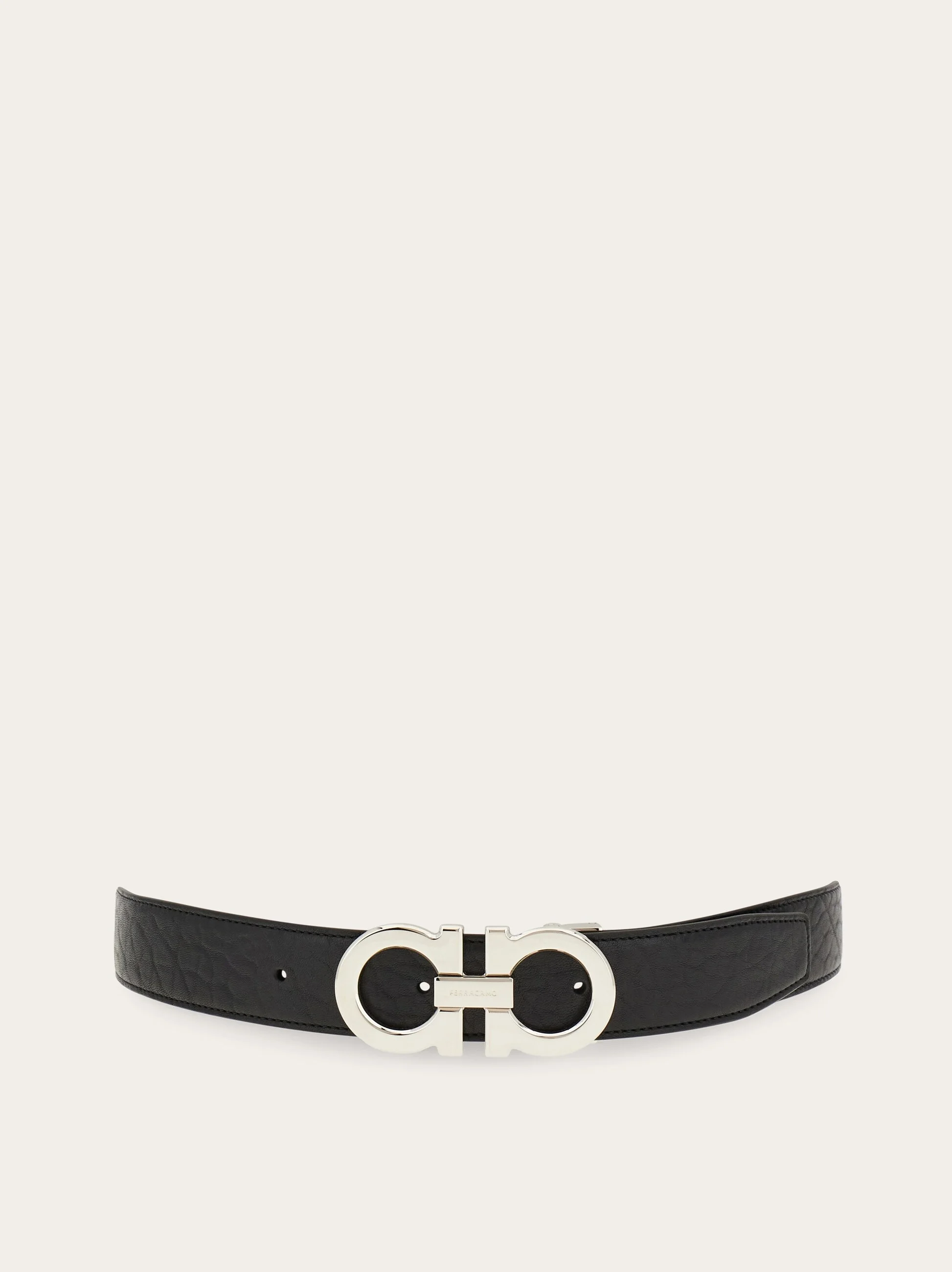 Reversible and adjustable Gancini belt - 1