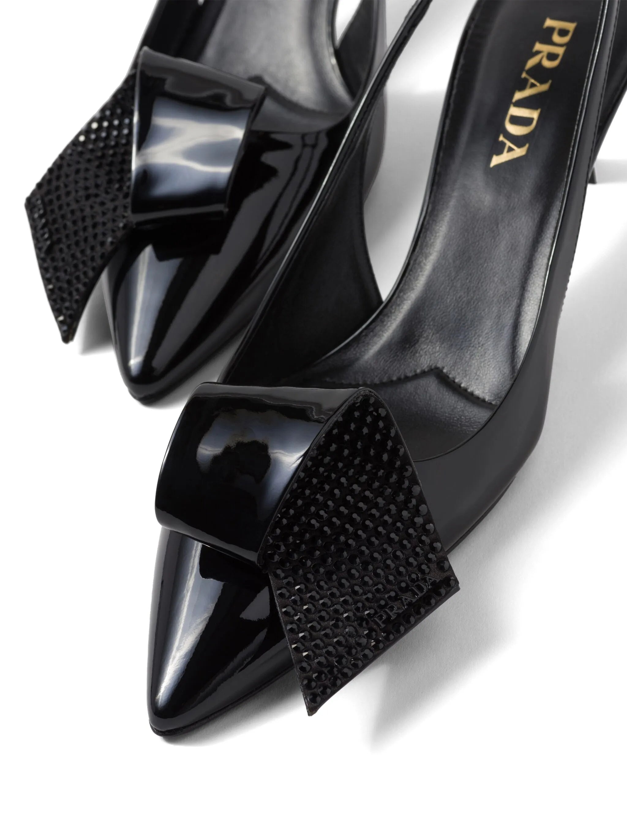 55mm Crystal-embellished Slingback Pumps - 2