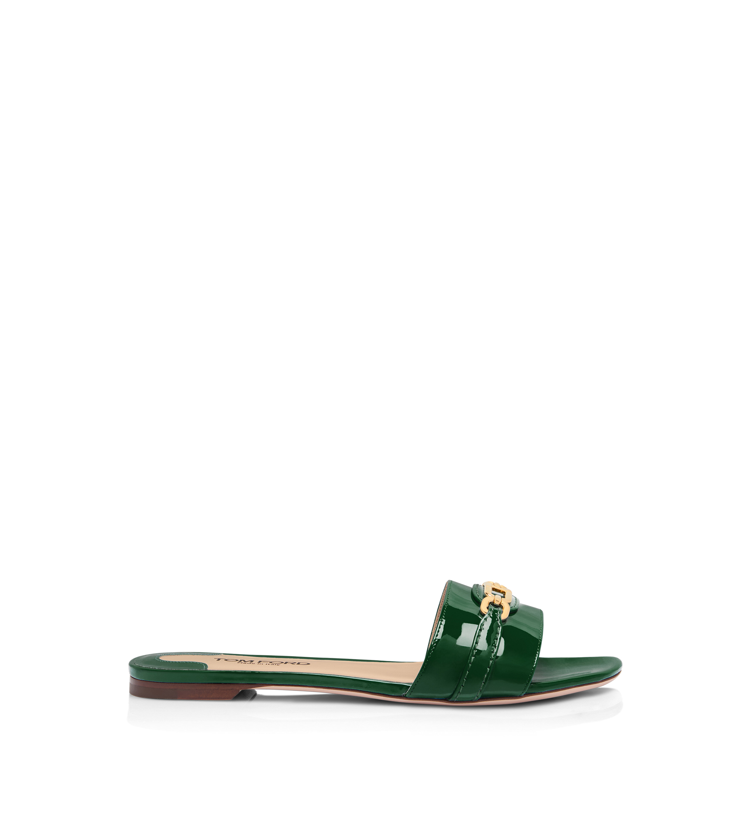 PATENT LEATHER WHITNEY SLIDE - 1