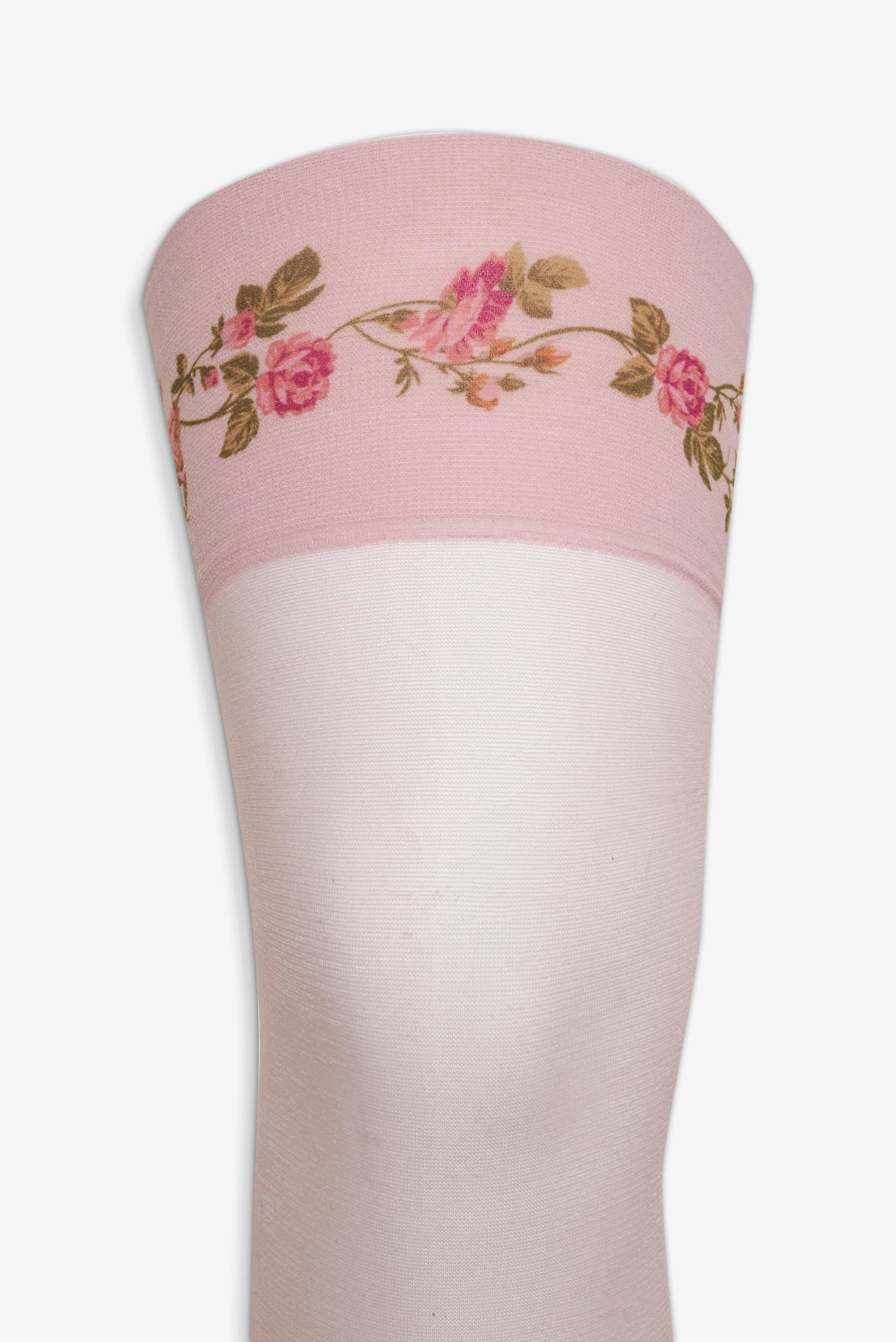 Rose Vine Thigh-High Socks - 1