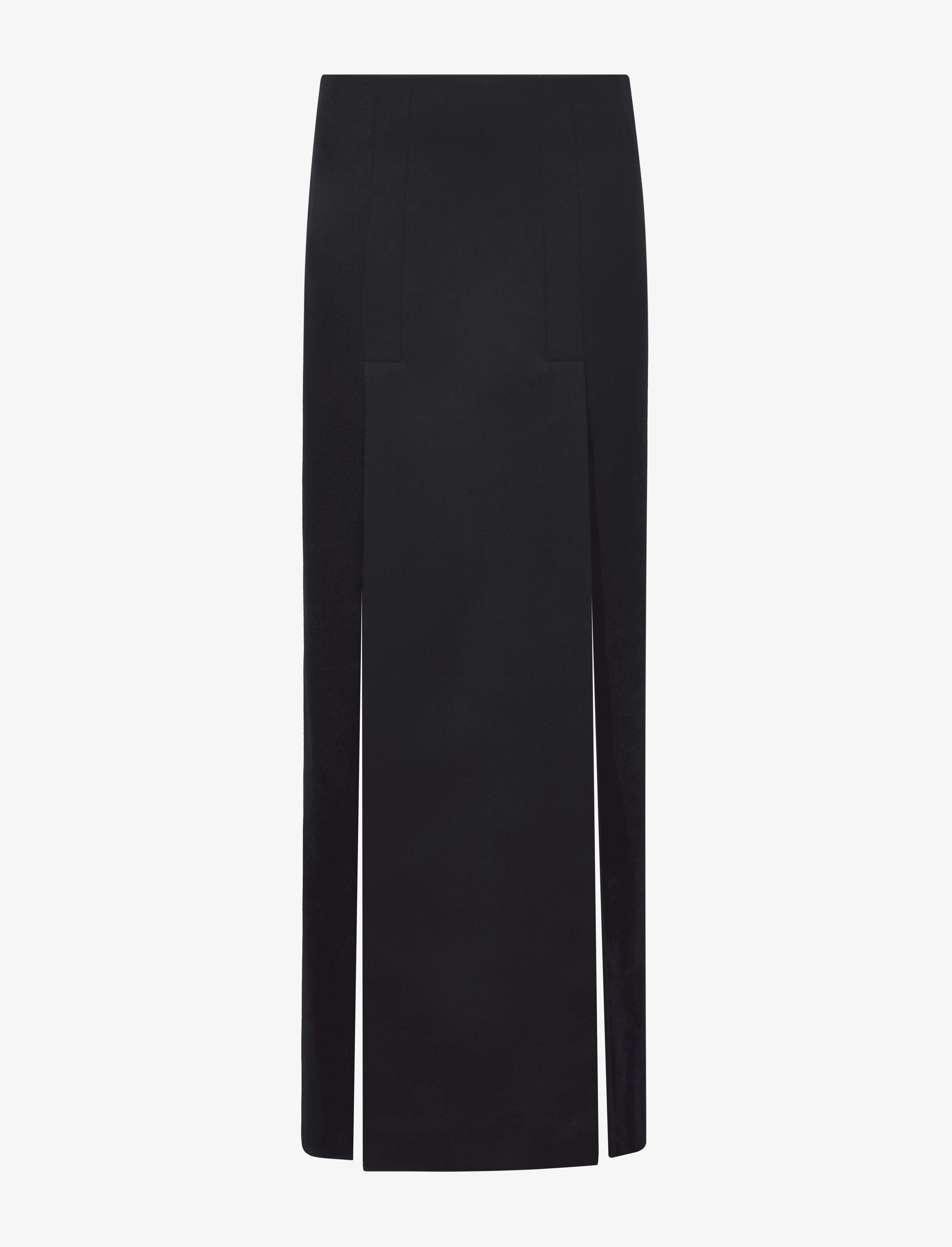 Wool Felt Slit Skirt - 1