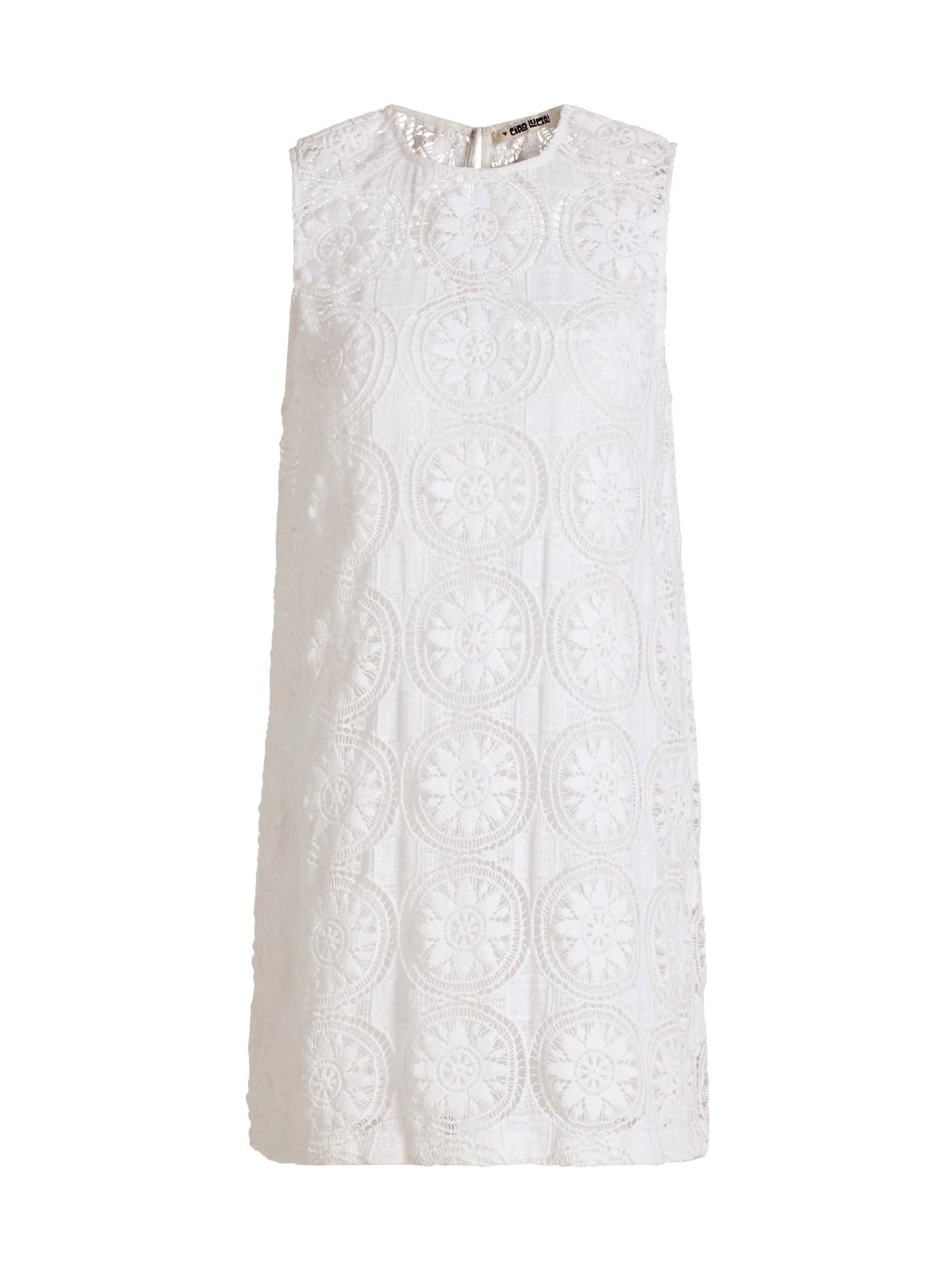 Women's Indus Woven Lace Minidress - White - 1