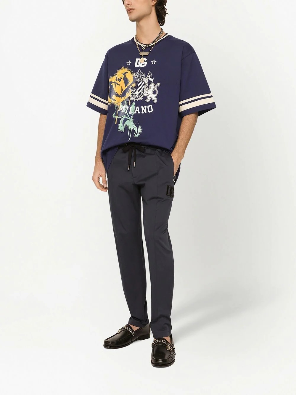 embroidered-logo track trousers - 2