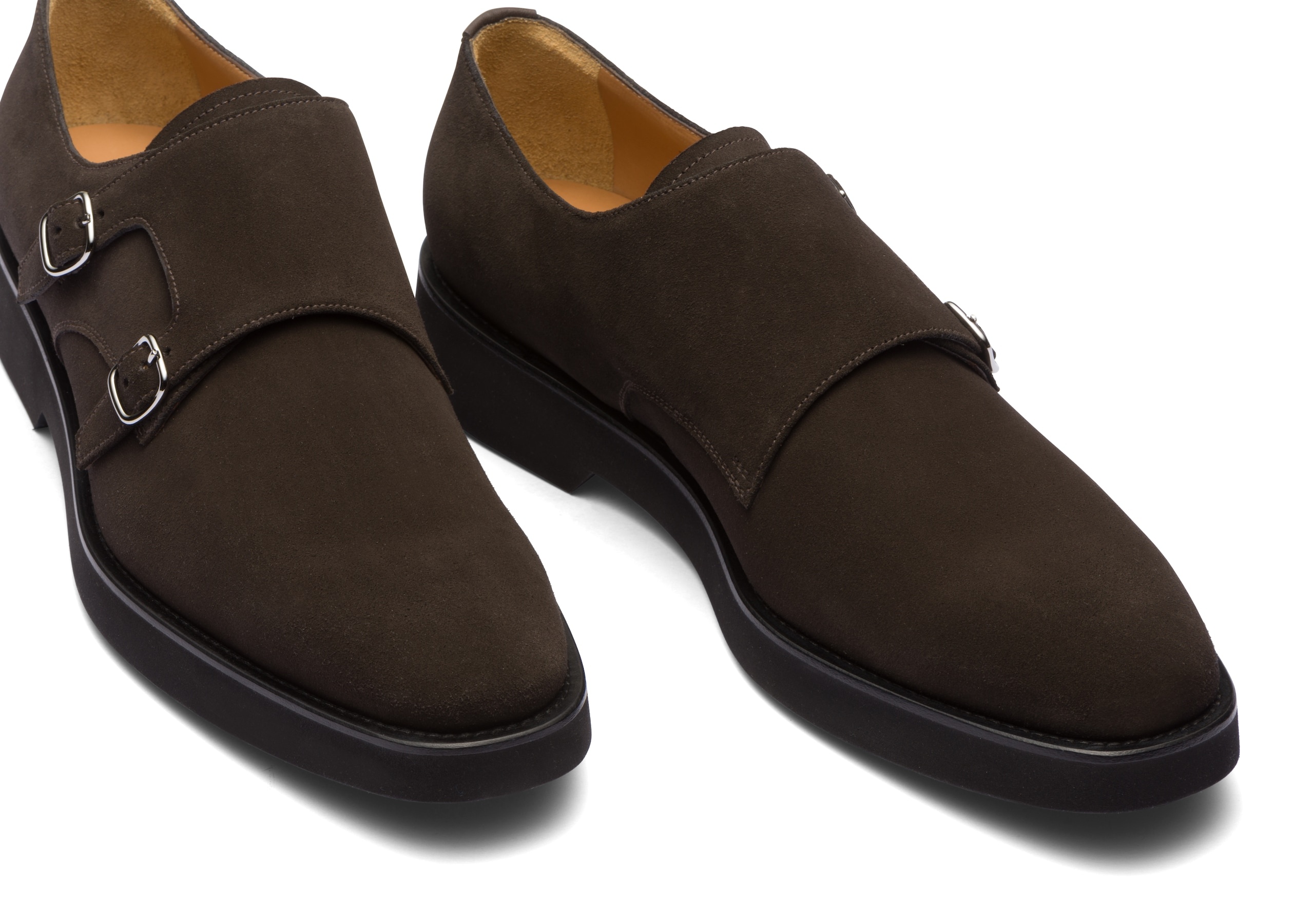 Cowes l
Soft Suede Leather Monk Strap Brown - 4