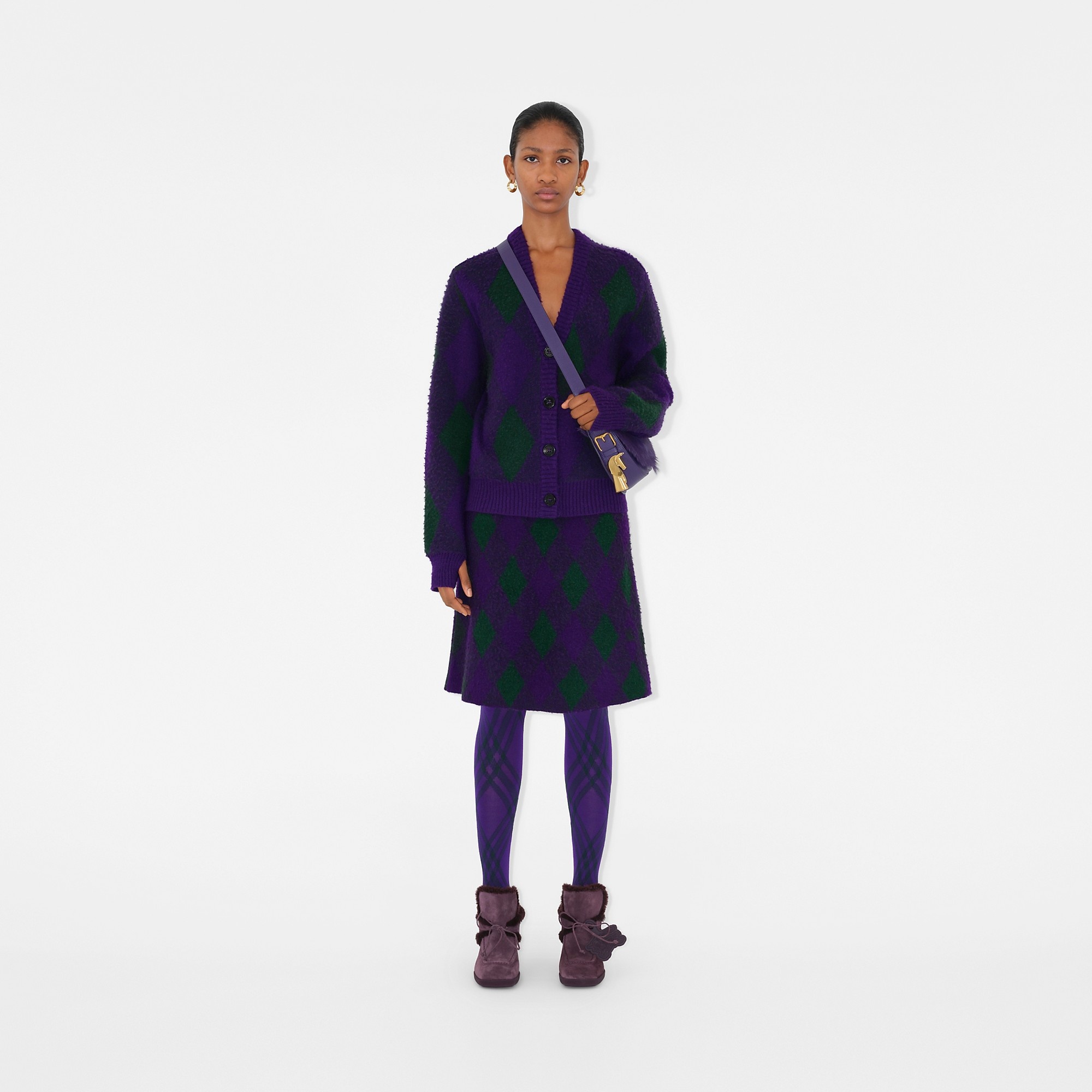 BURBERRY｜SKIRTS (Argyle wool skirt (8076948)) Burberry - Argyle Wool Skirt | HBX - Globally Curated