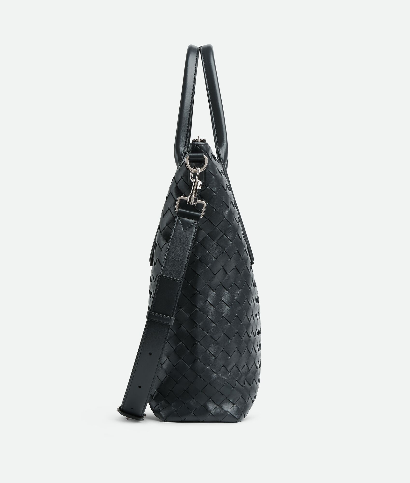 Intrecciato Zipped North-South Tote - 4