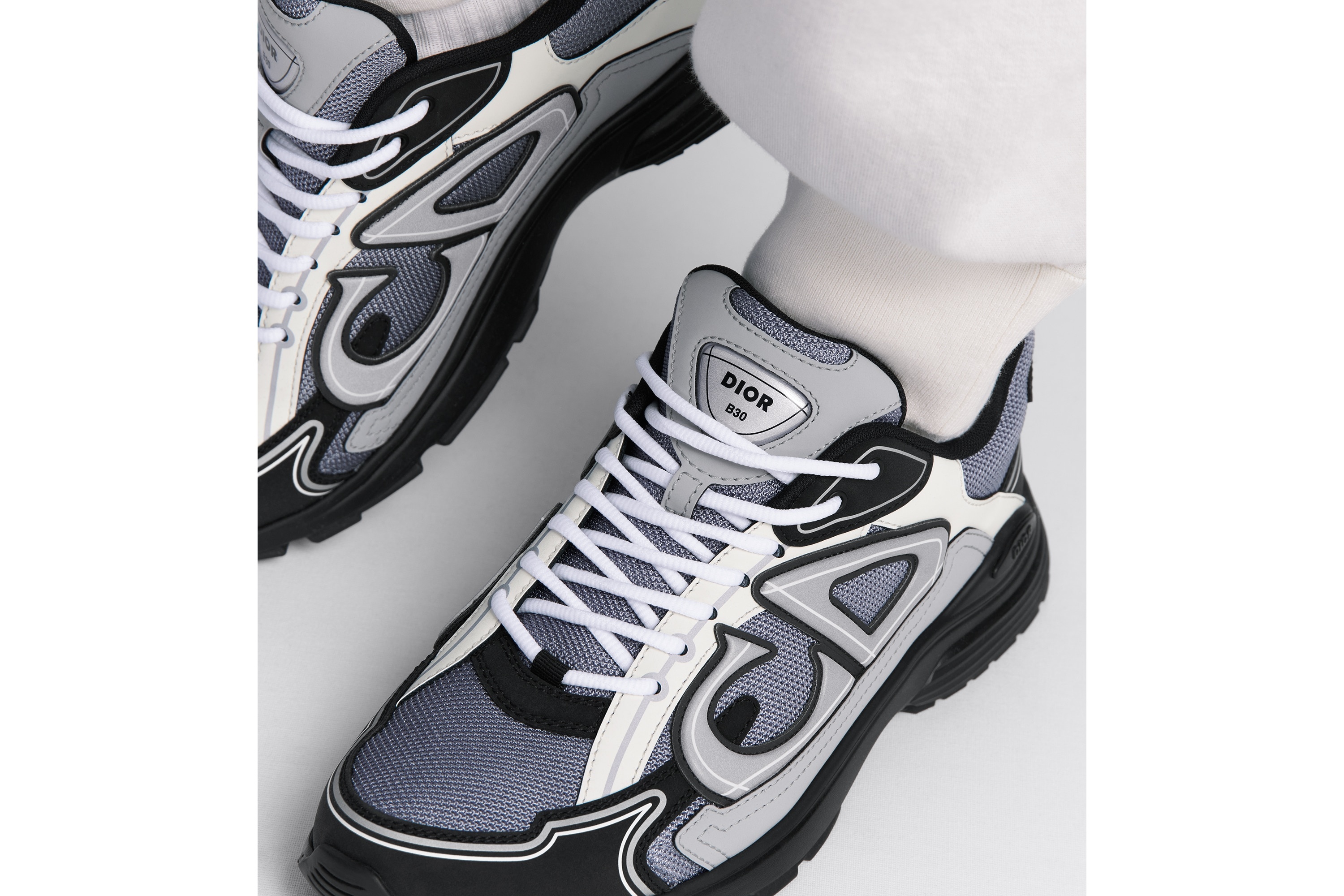 【DIOR】 B30 Sneake カーフスキンレザー 2color Dior B30 Black Men's - 3SN279ZMB_H969 - US
