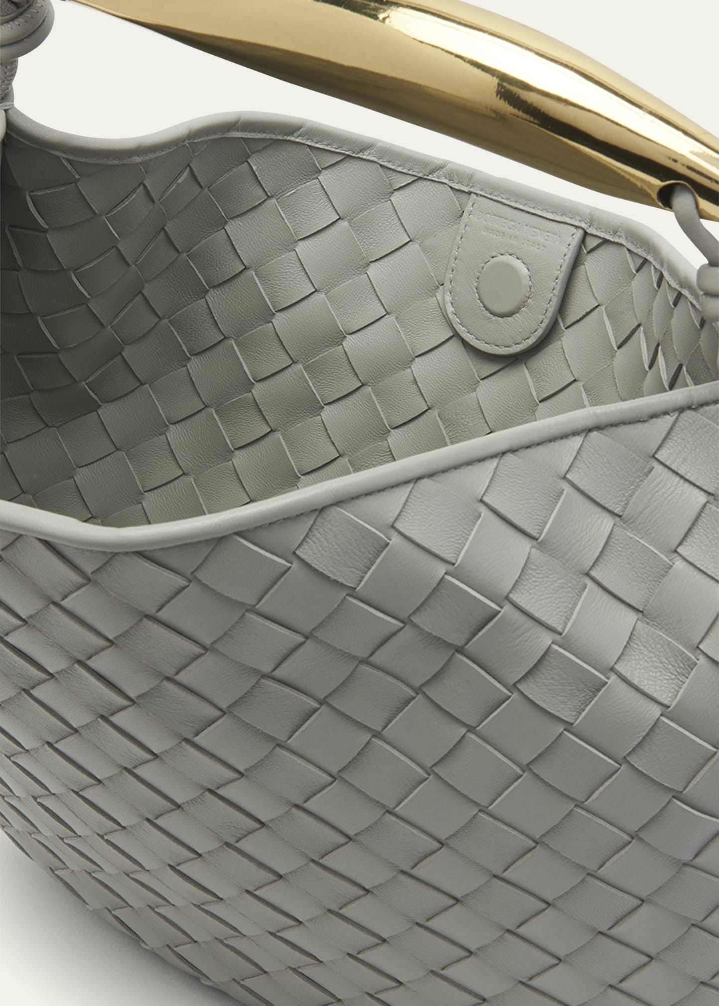 Sardine Intrecciato Napa Top-Handle Bag - 4