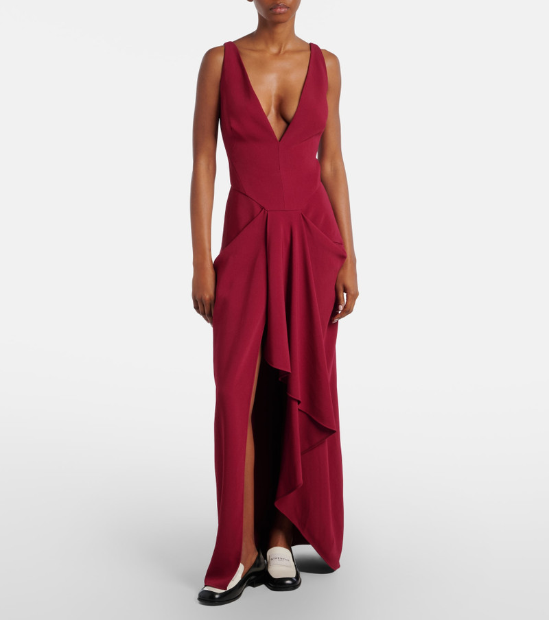 Givenchy Asymmetrical draped midi dress outlook