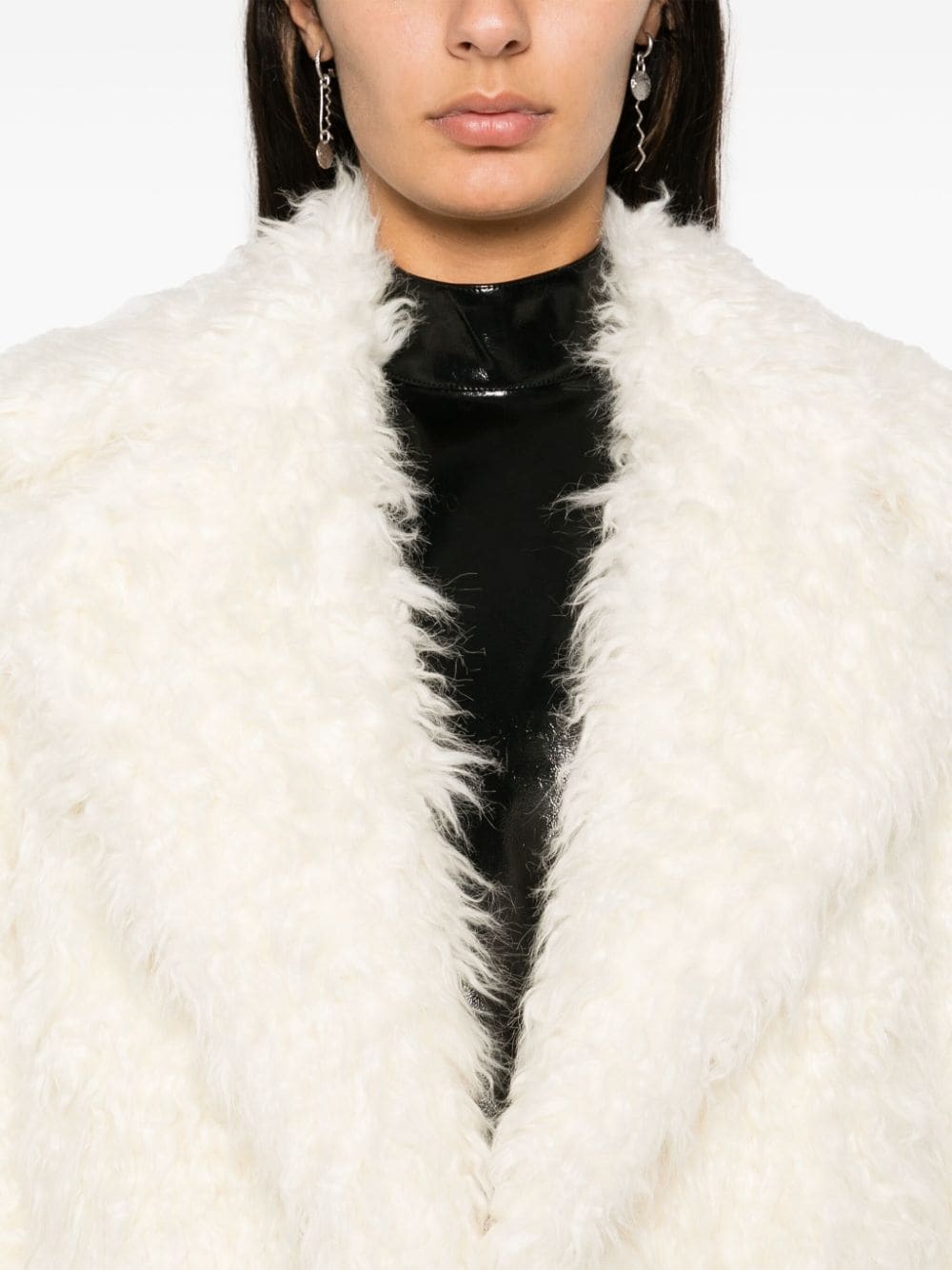 faux-fur coat - 5