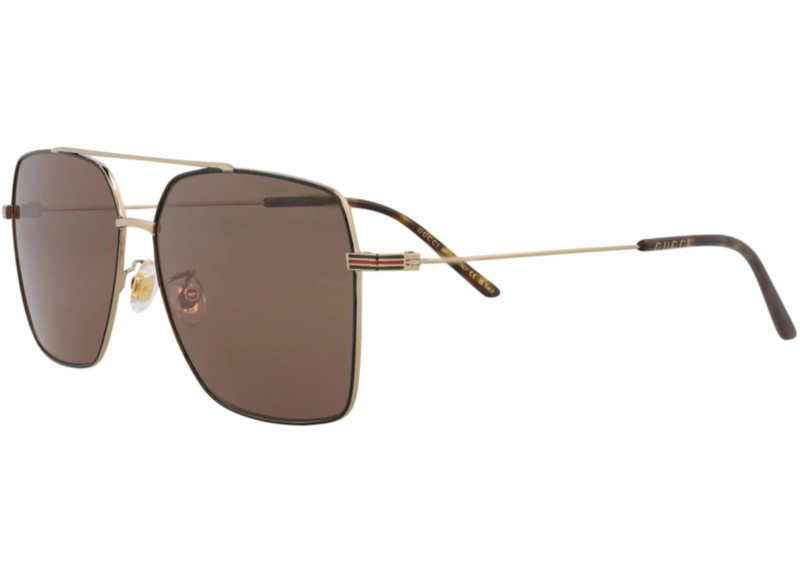 GUCCI Gucci Aviator-Frame Metal Sunglasses Gold/Gold/Brown (GG1053SK-30011661-002) outlook