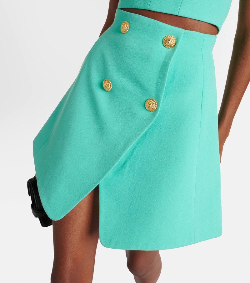 High-rise wool miniskirt 6