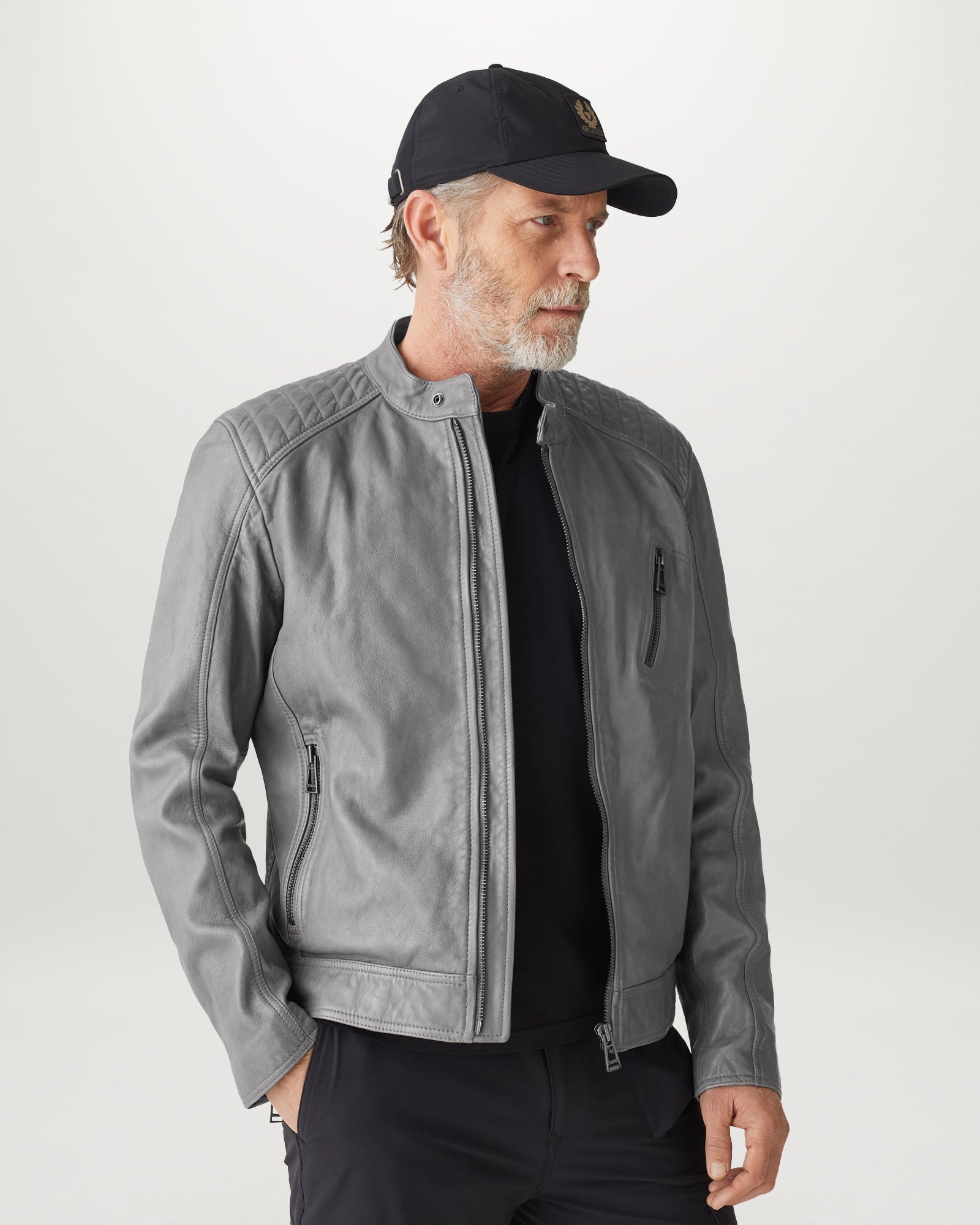V RACER LEATHER JACKET - 5