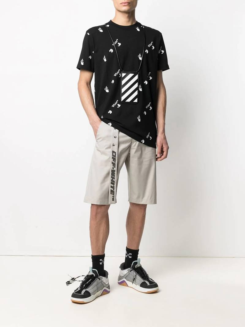 Off-White all-over logo-print T-shirt outlook