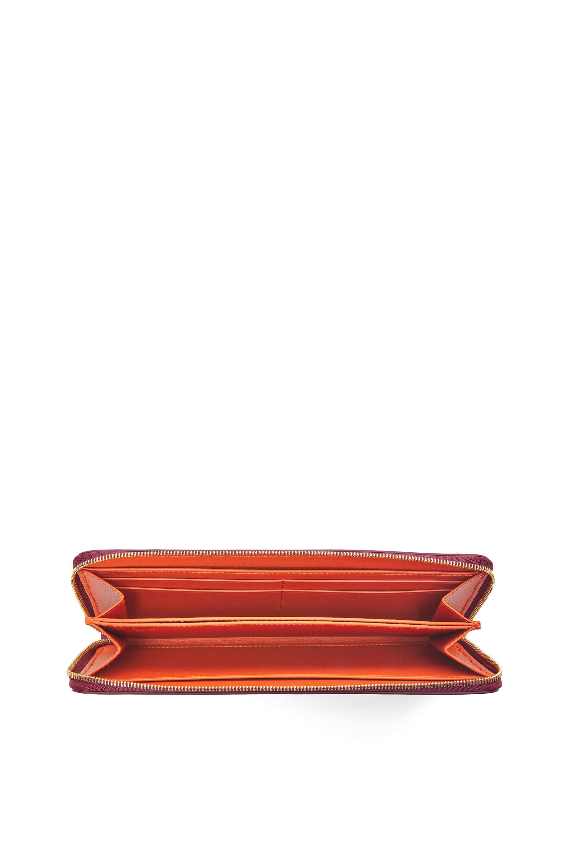 Knot zip around wallet in shiny nappa calfskin - 4