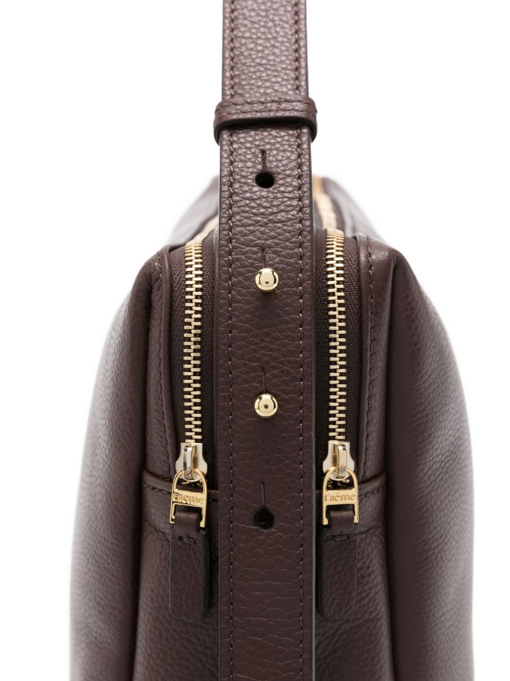 large Trousse pebbled-leather zip-fastening shoulder bag - 4