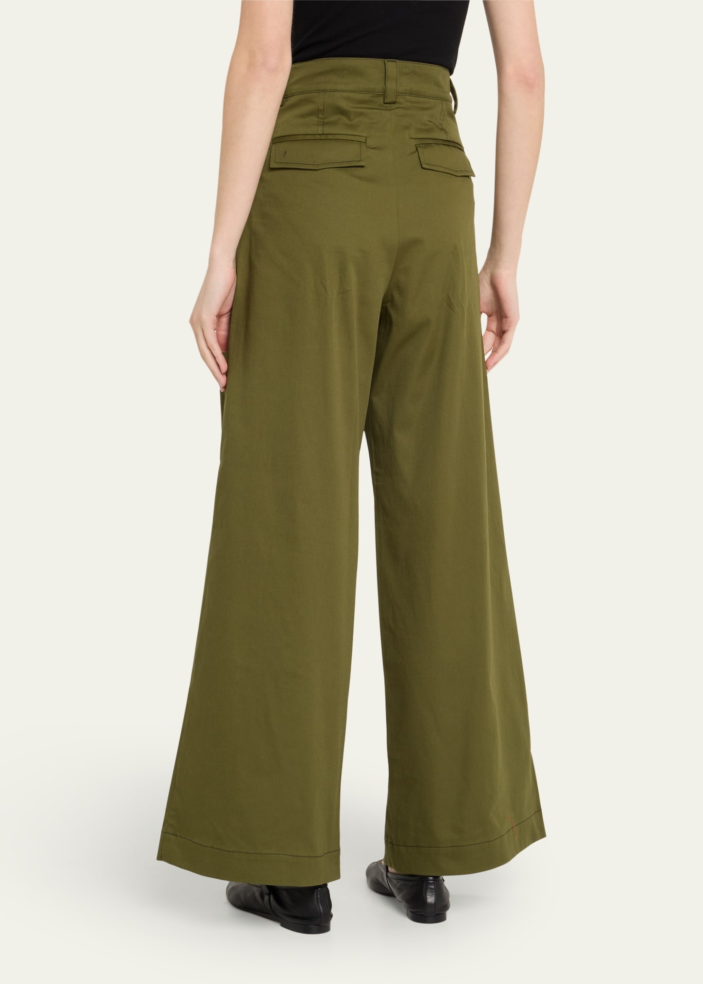 Olympe Pleated Wide Leg Pants - 3