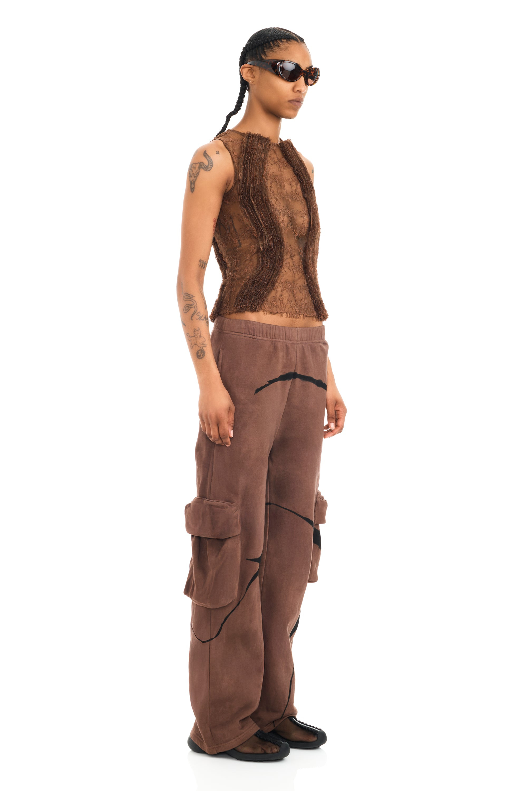 EARTH STARBURST CARGO SWEATPANT - 3