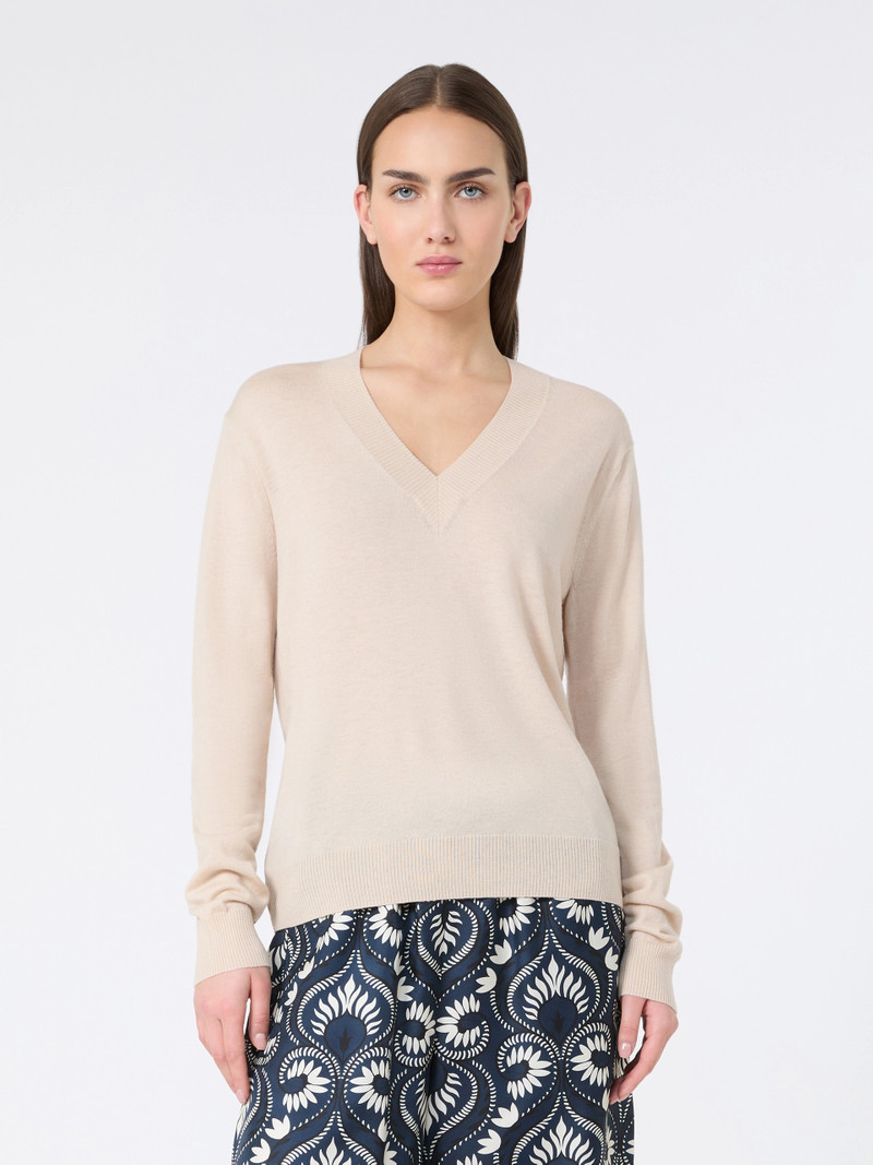 ESTREMO Wool and cashmere sweater - BEIGE 3