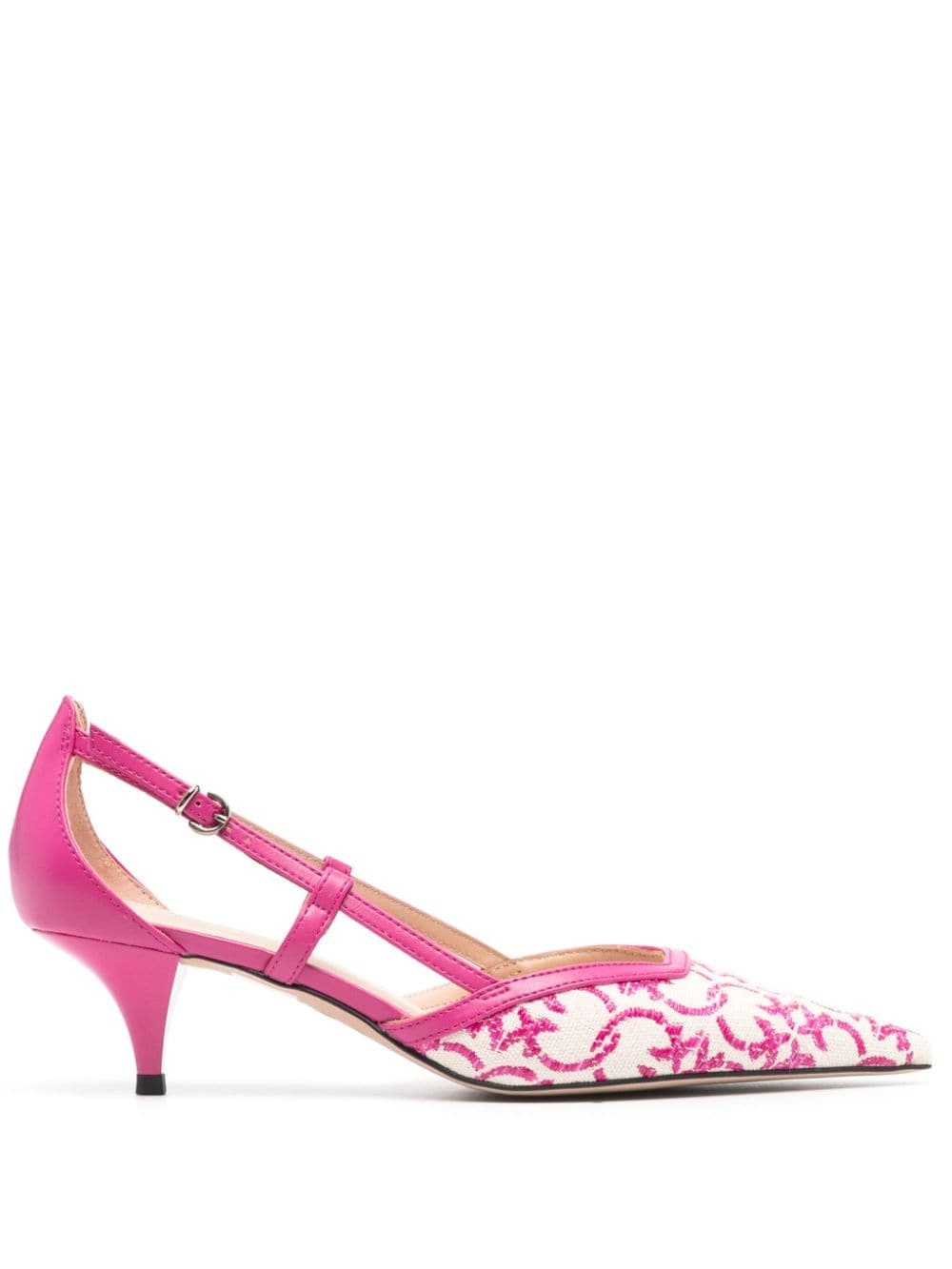 50mm Love Birds-jacquard pumps - 1