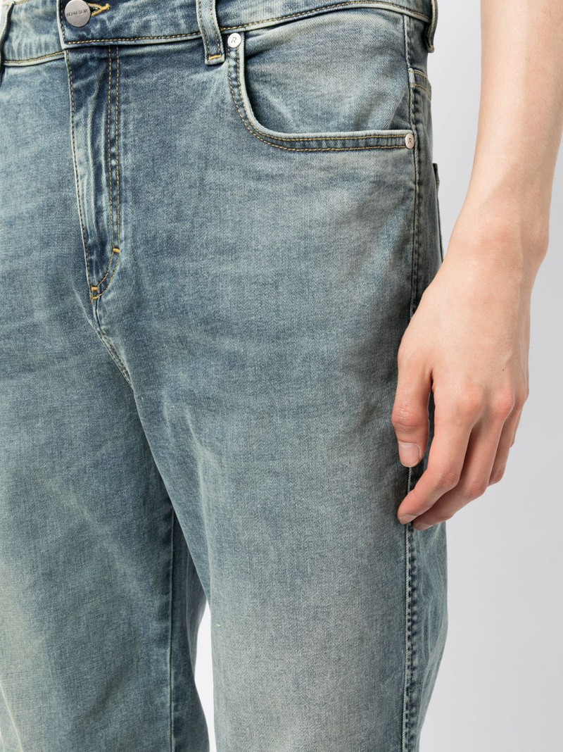 mid-rise straight-leg jeans 5