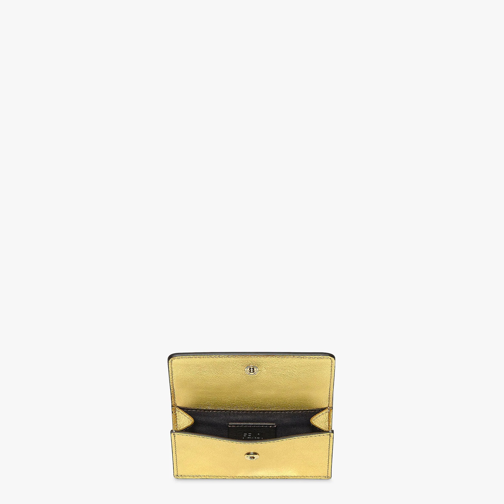 Gold leather card holder 3