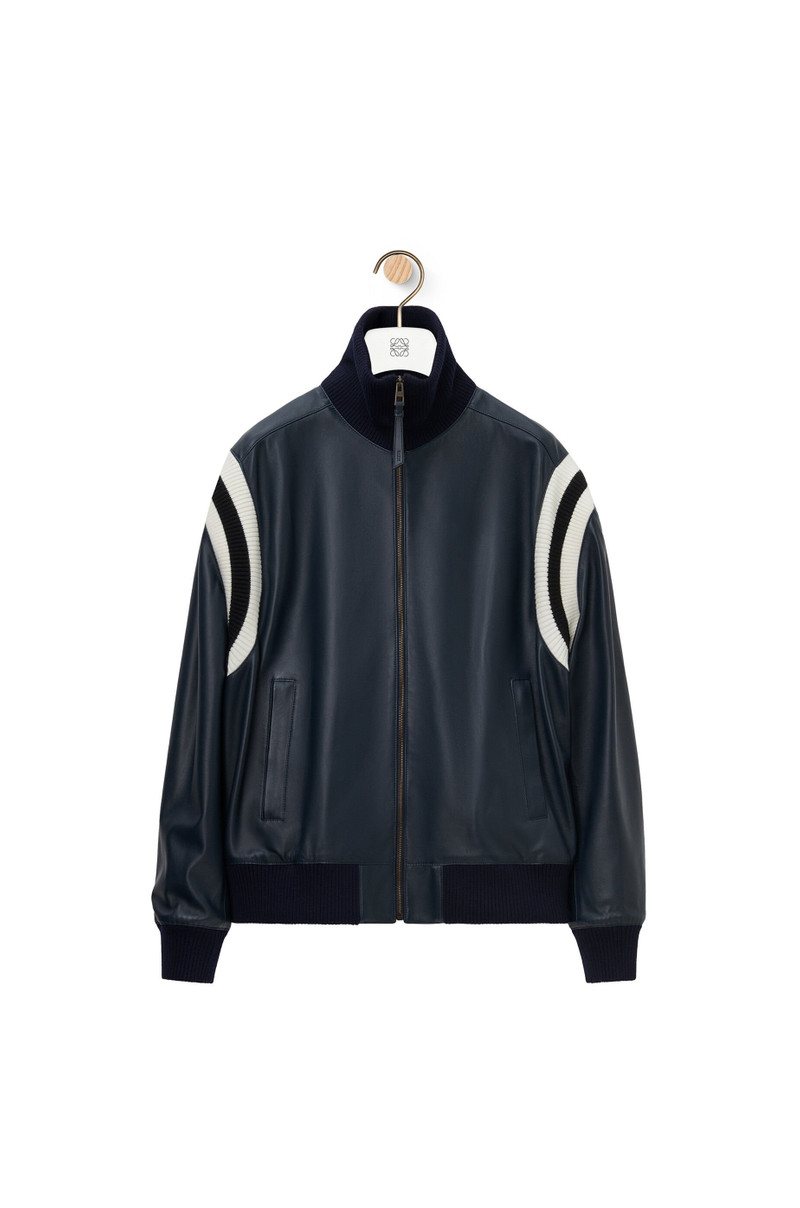 Bomber jacket in nappa lambskin 1