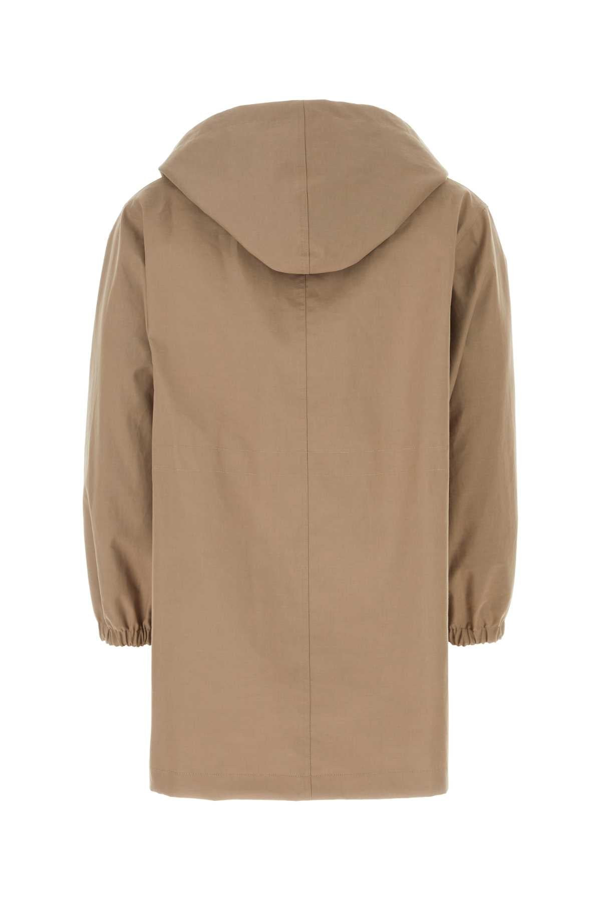 Fendi Men Cappuccino Cotton Parka - 2
