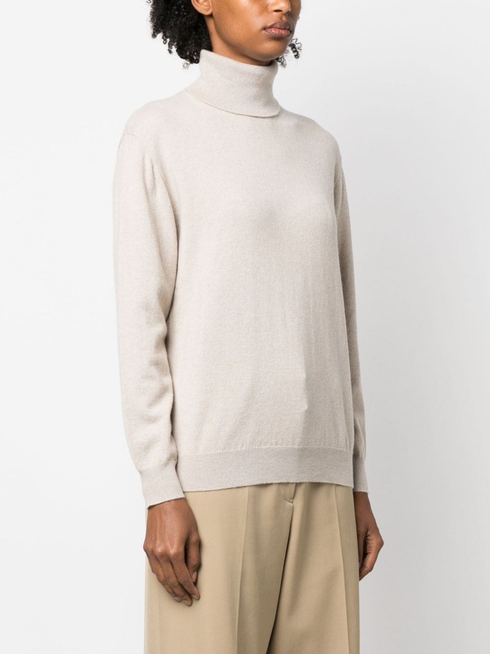 roll-neck cashmere jumper - 3