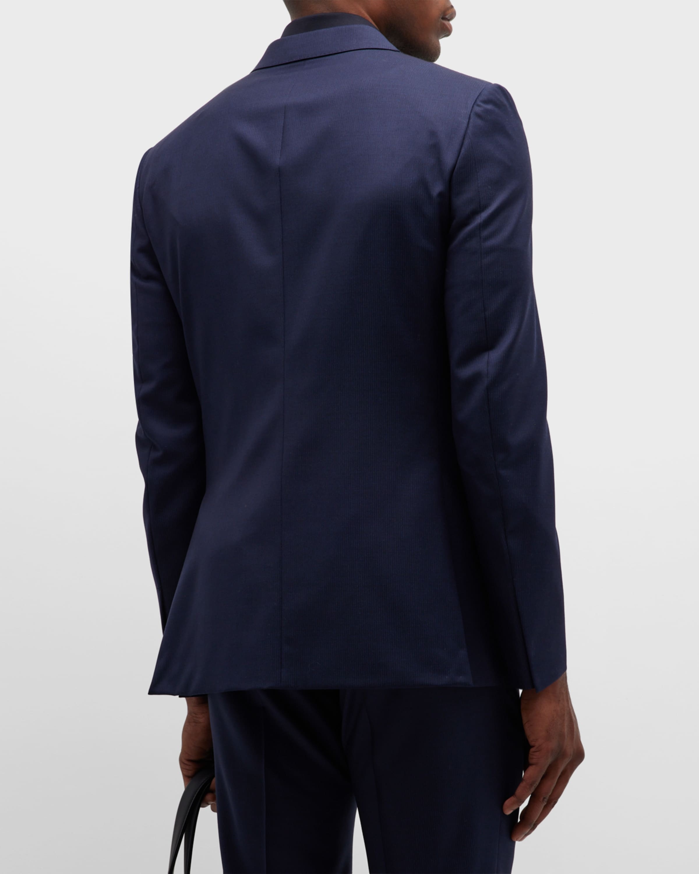 Men's Narrow Tonal Stripe Wool Suit - 6