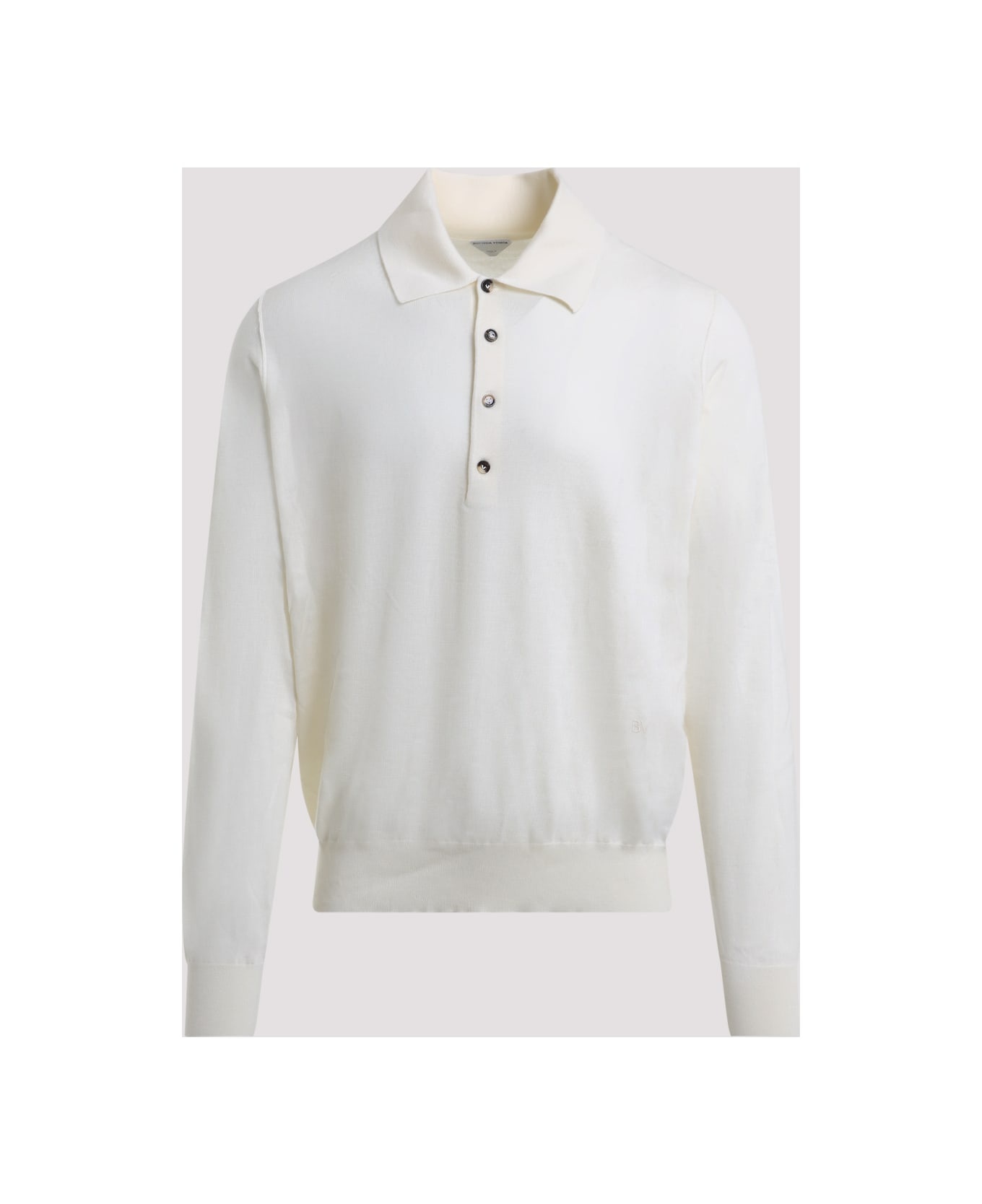Ivory Cashmere Polo Shirt - 3