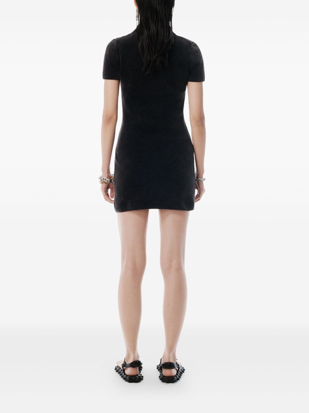 ribbed polo dress - 3