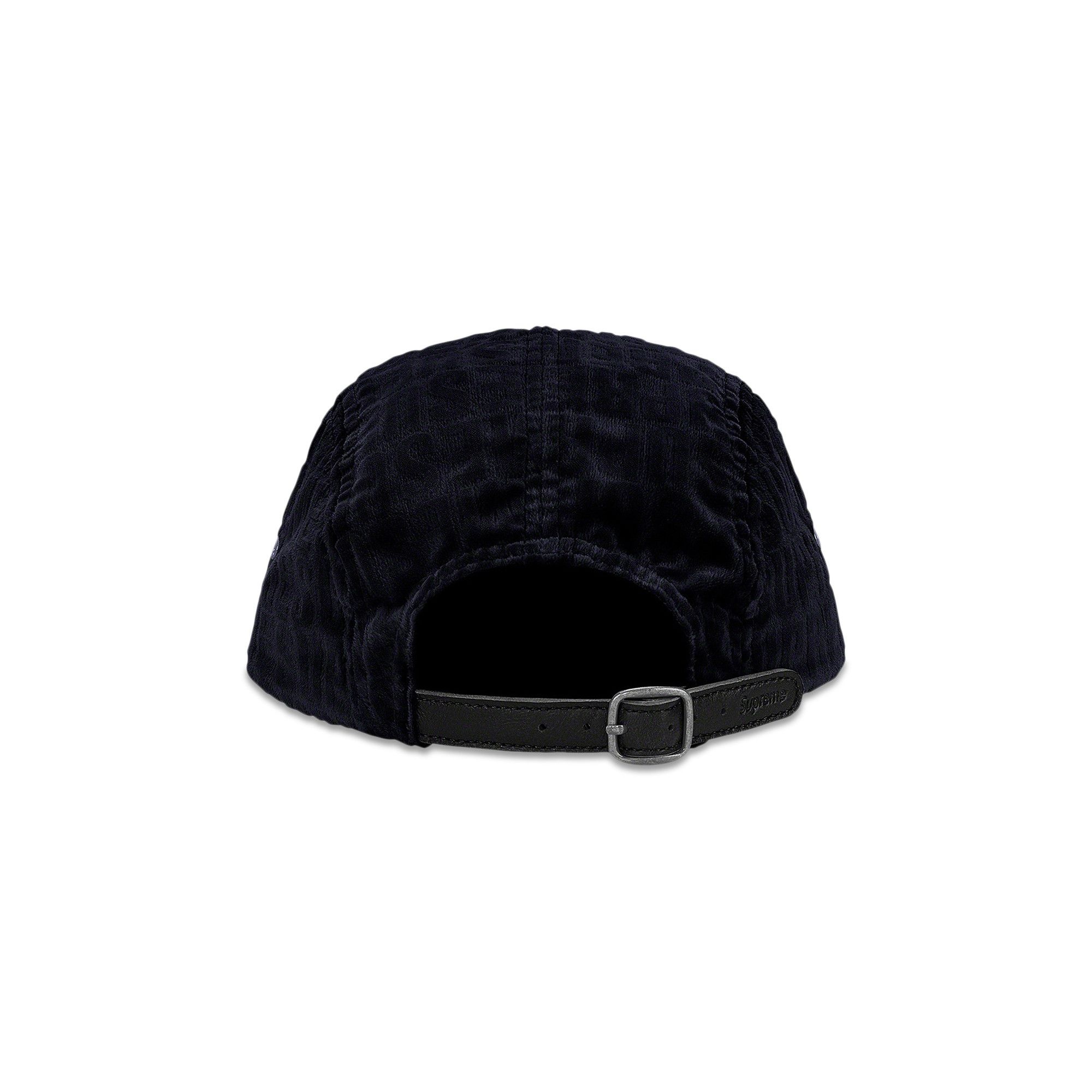 Supreme Velvet Pattern Camp Cap 'Black' - 2