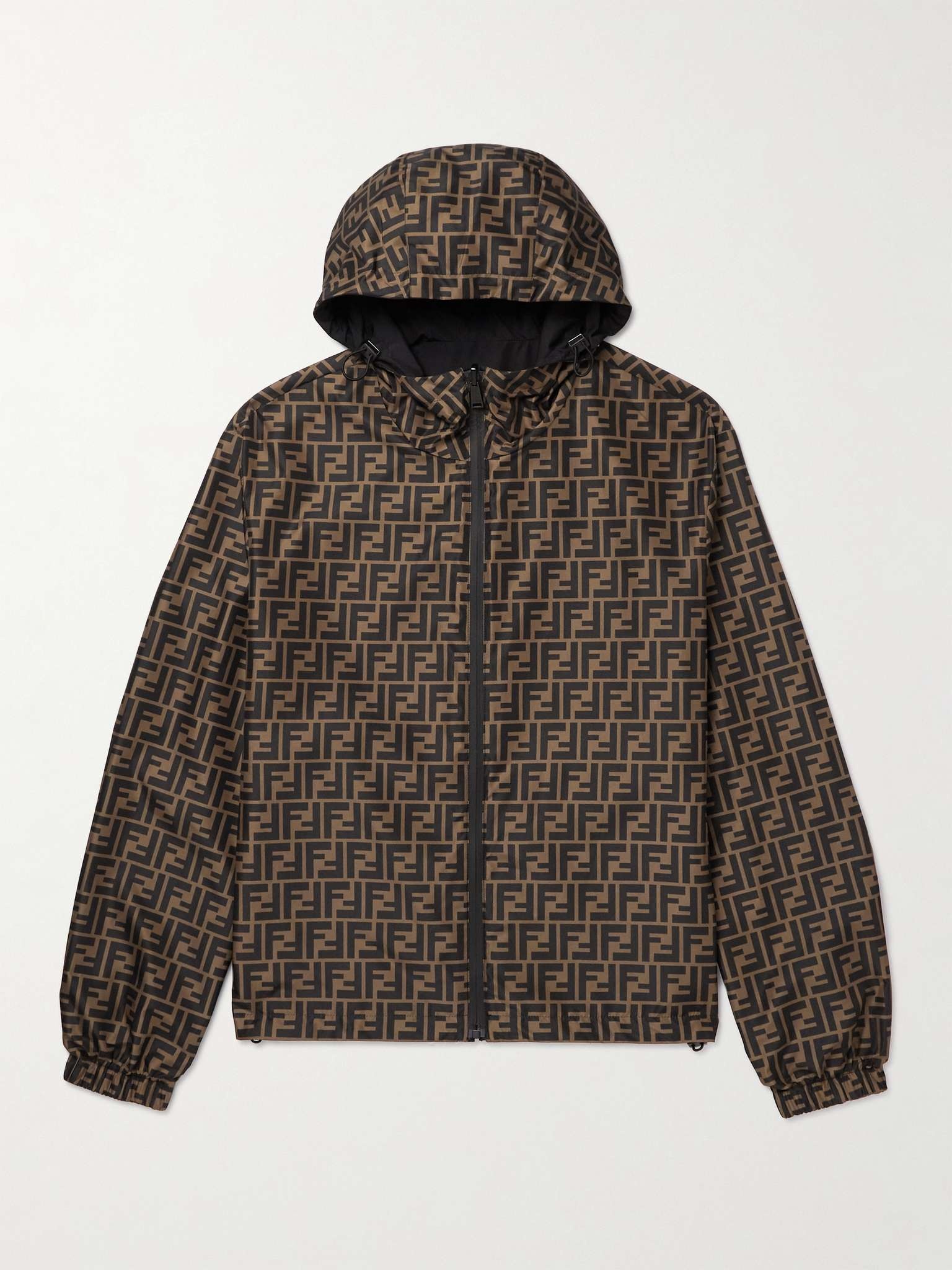 Reversible Logo-Print Shell Hooded Jacket - 1