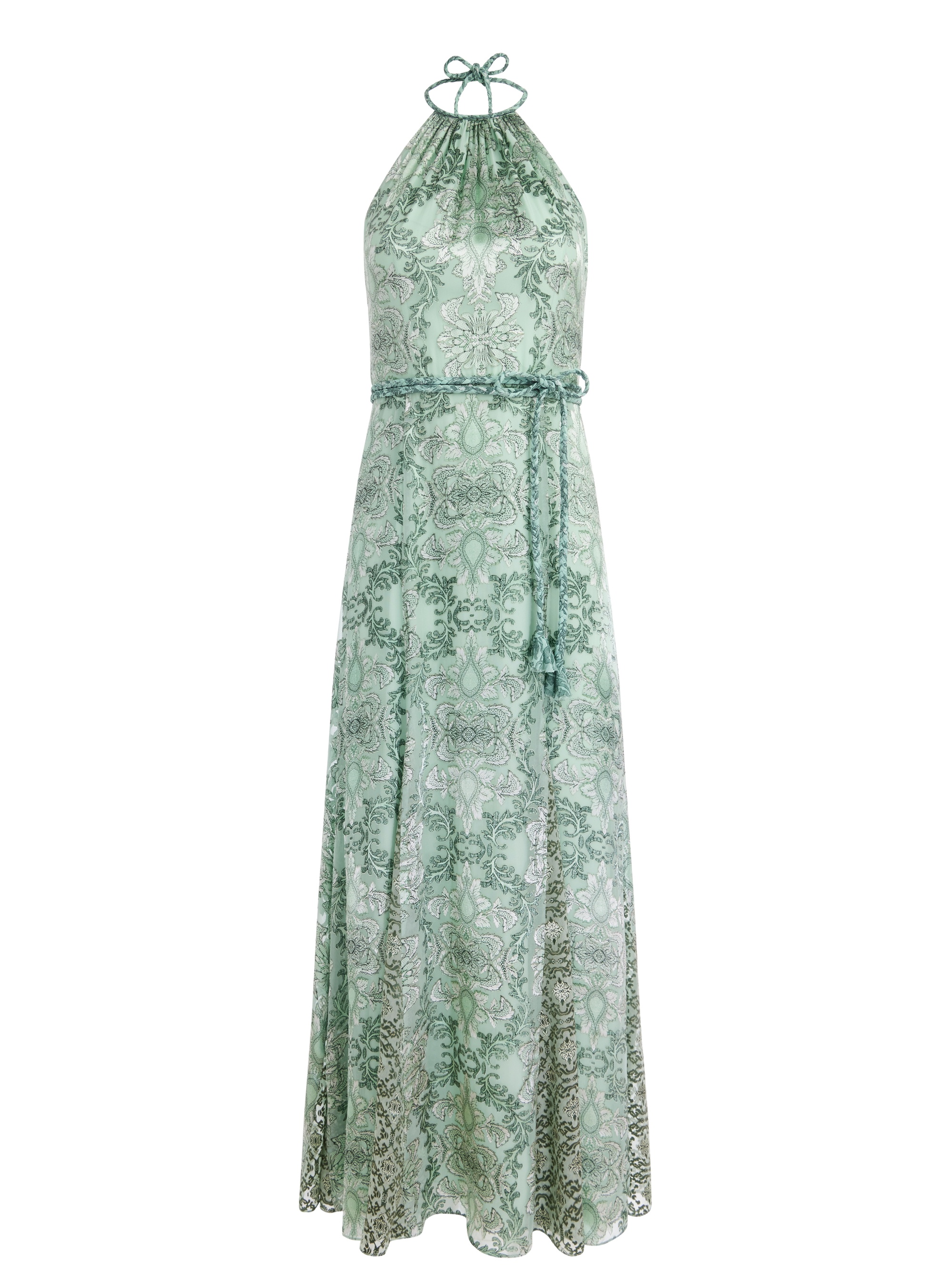 【Alice + Olivia】DANIKA ベルト付きホルターマキシドレス Alice + Olivia DANIKA HALTER MAXI DRESS WITH BELT | REVERSIBLE